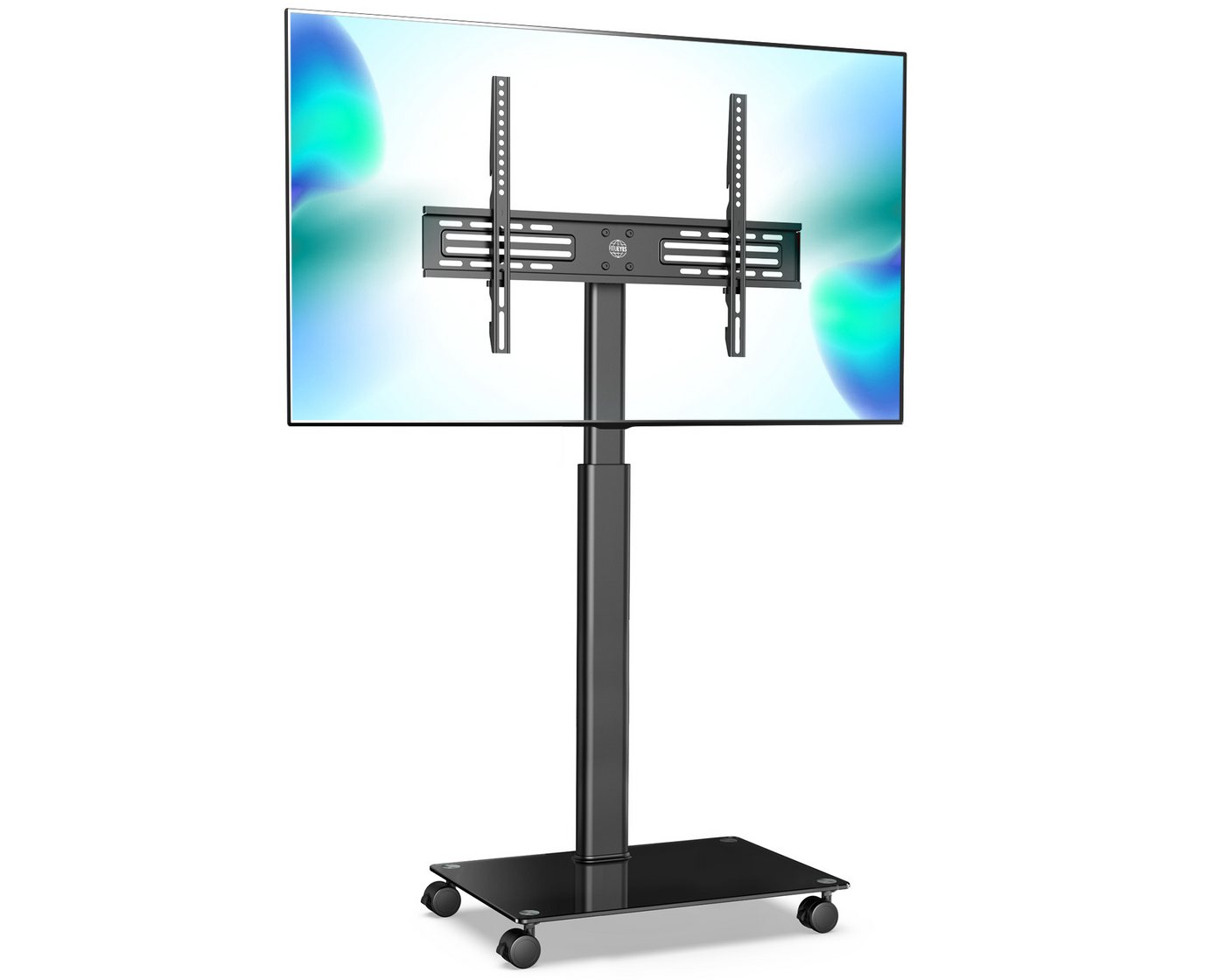 FITUEYES TV-Ständer TV-Rollwagen mit Rollen, 32-60 Zoll, (bis 60,00 Zoll, höhenverstellbar, ±35° schwenkbar)