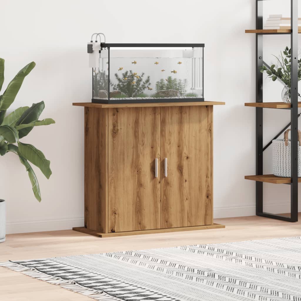 vidaXL Aquariumunterschrank 81 x 36 x 73 cm Aquariumständer Artisan-Eiche 81x36x73 cm Spanplatte T