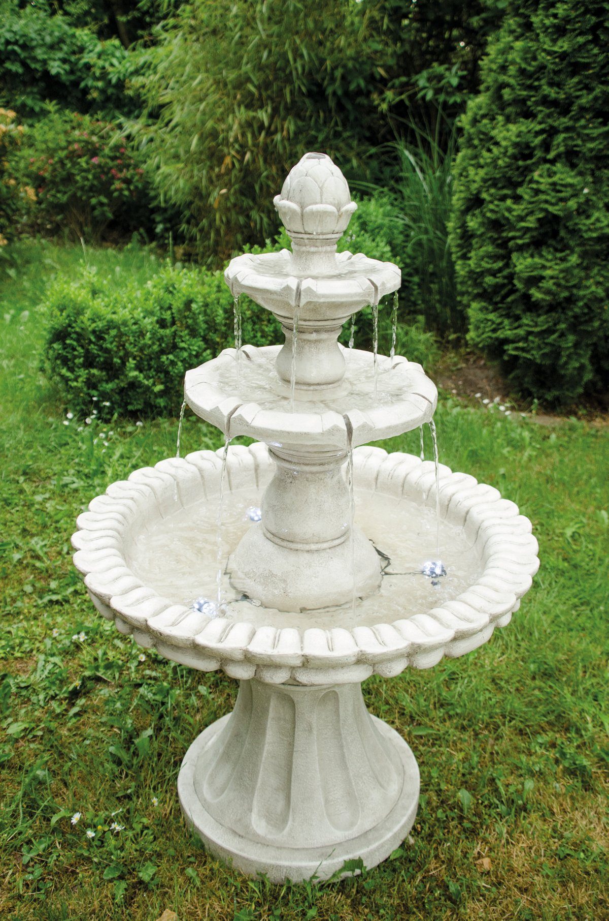 Köhko Gartenbrunnen "Markleeberg“ klassischer Etagenbrunnen Vogelbad günstig online kaufen