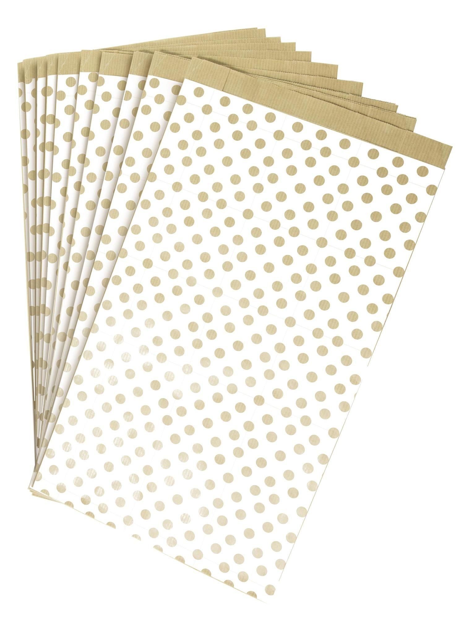 CLAIREFONTAINE Tragetasche Clairefontaine 50 Tüten kraft, 21x37+7 weiß Pkte