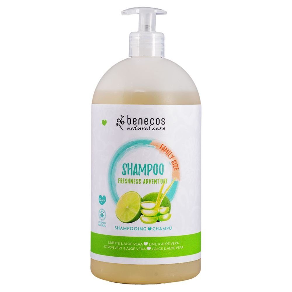 Schrift Benecos Haarshampoo