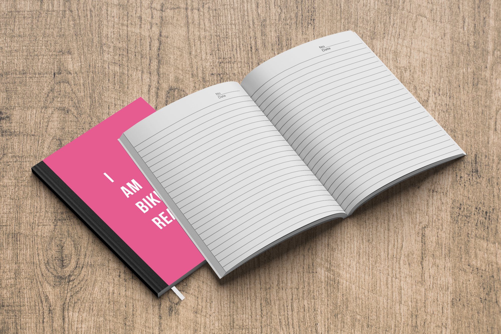 Tagebuch, MuchoWow für Notizheft, 98 - Bikini, Ich Haushaltsbuch A5, - den Pink Merkzettel, bin Journal, Notizbuch Seiten, Zitat bereit
