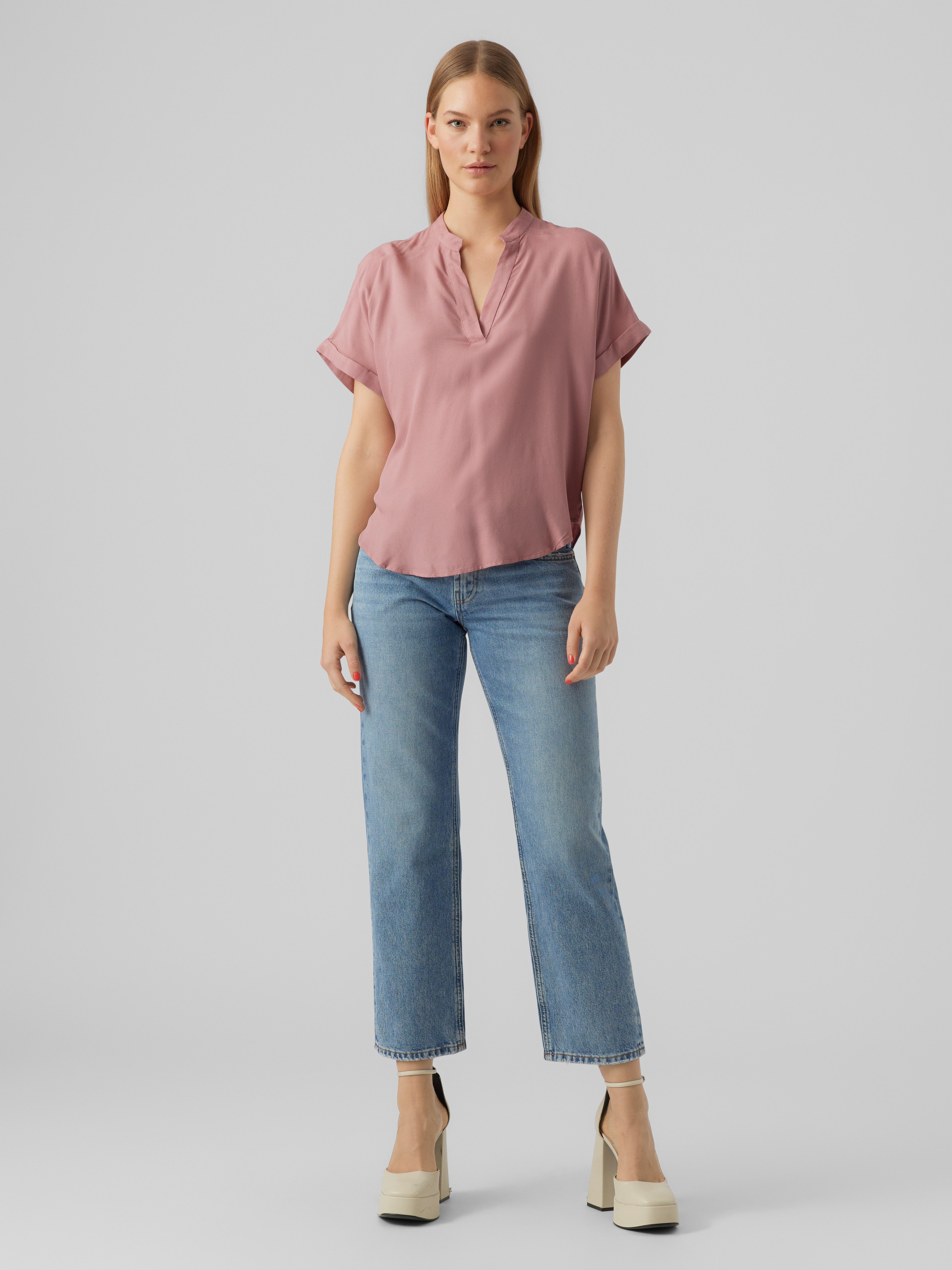Vero Moda Shirtbluse VMBEAUTY SS TOP GA NOOS Viskose, regular fit