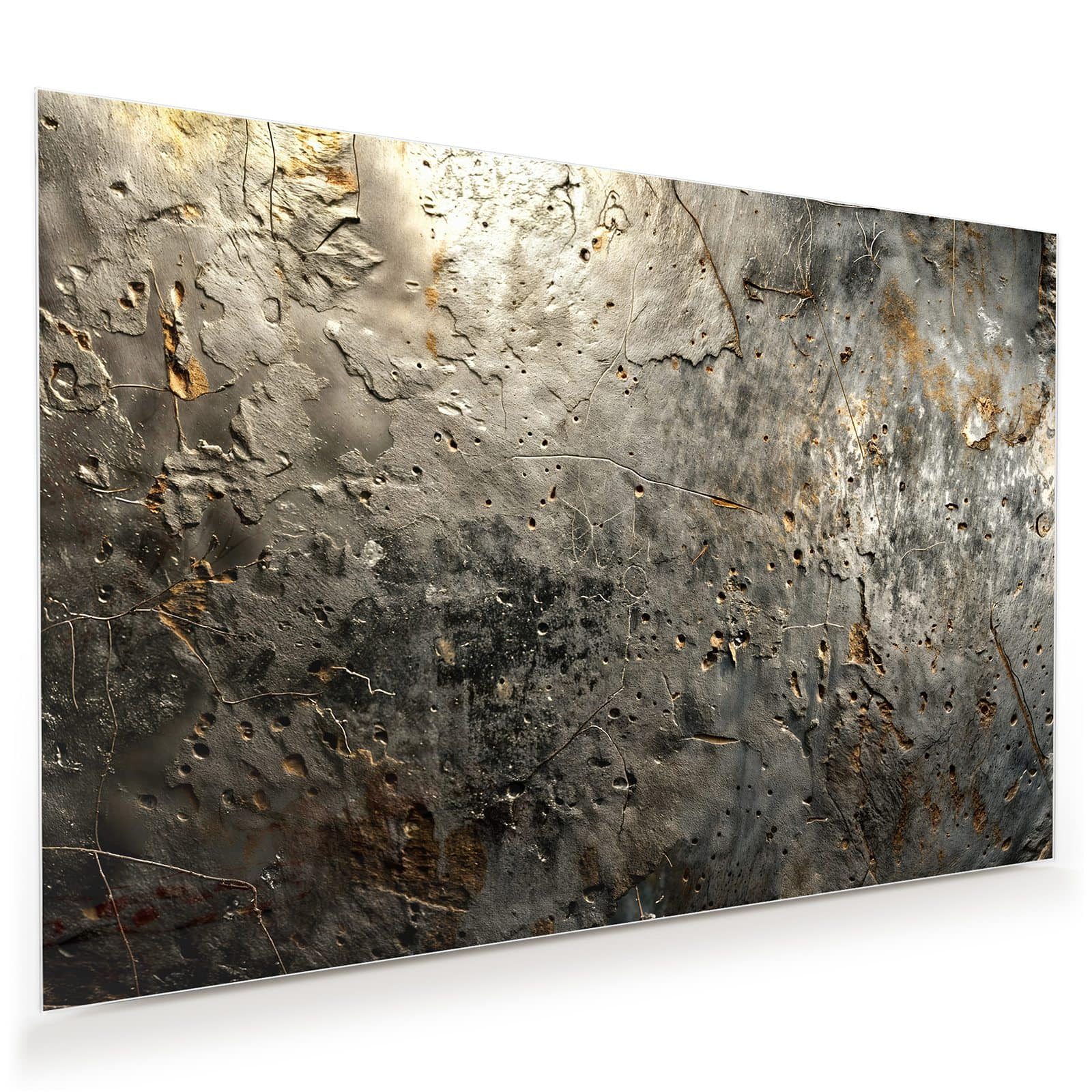 Primedeco Glasbild Wandbild Abstrakte Oberfläche mit Aufhängung, Texturen (21 verschiedene Größen, 1 St), Elegante Aufhängung