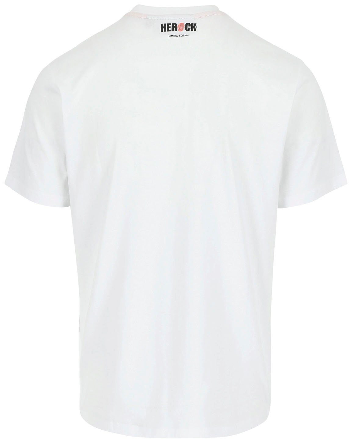Arbeits-und Limited Freizeit-T-Shirt kurzärmliges Ein mit Herock Skullo T-Shirt Rundhalsausschnitt gestricktem Edition,