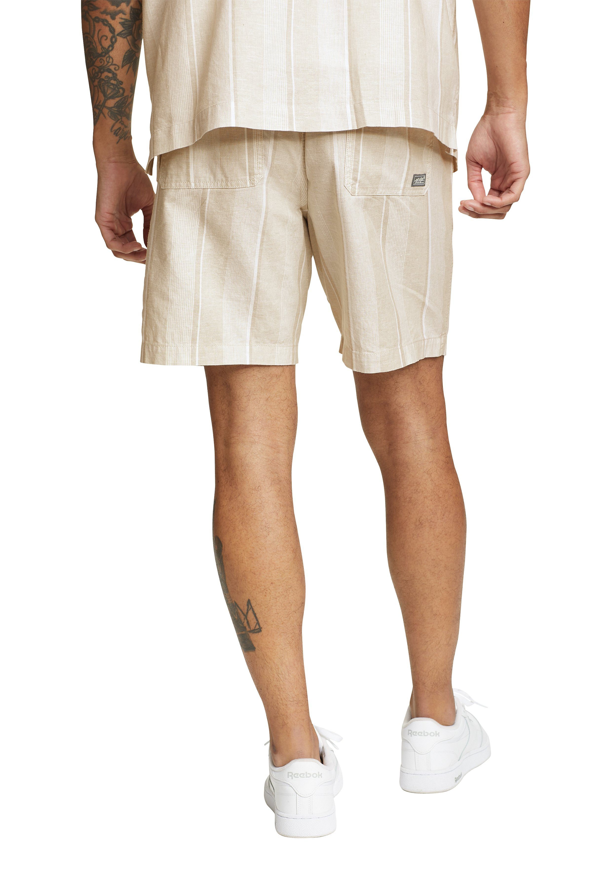 Bauer Eddie Ecru - Shorts Hemplify gemustert Shorts