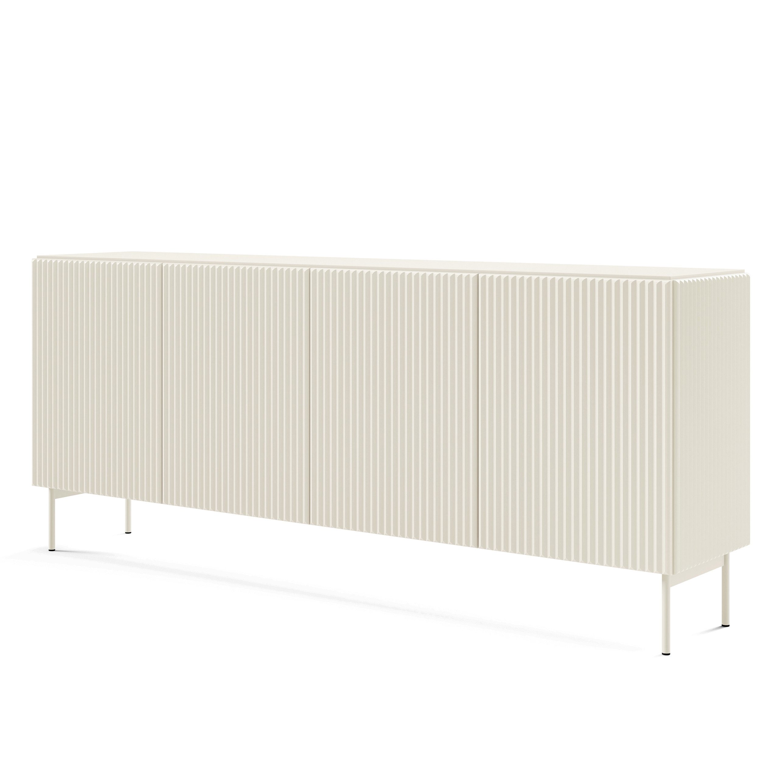 Masseno Kommode TRATTO 195,2 cm Sideboard mit 4 Türen Kaschmir