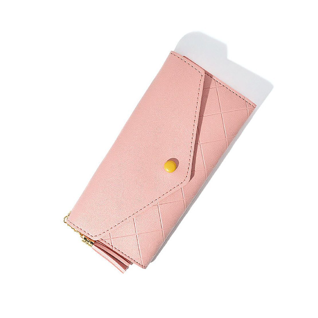 Uana Geldbörse Neue lange großem Fassungsvermögen (1-tlg) Rosa mit Damenbrieftasche