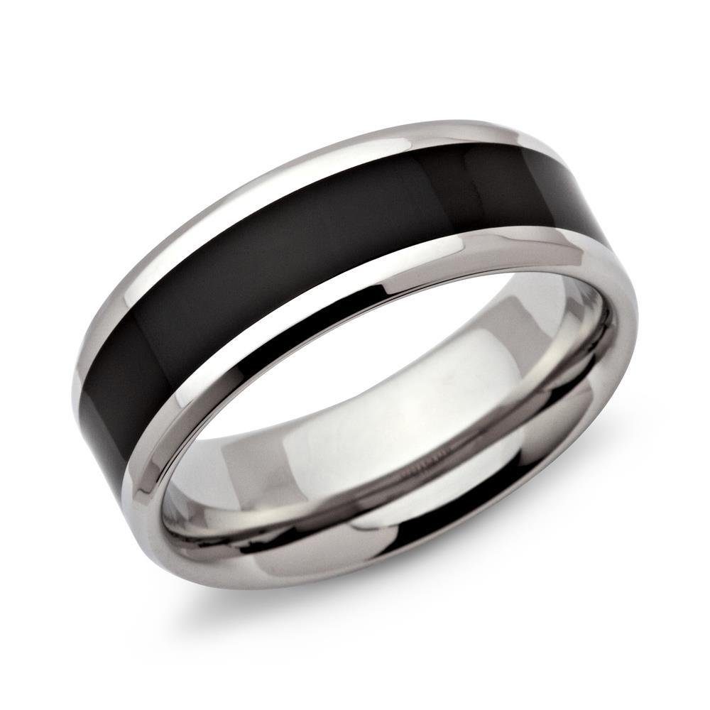 Unique Fingerring Unique Edelstahlring veredelt mit Ionic Black Plating R9089