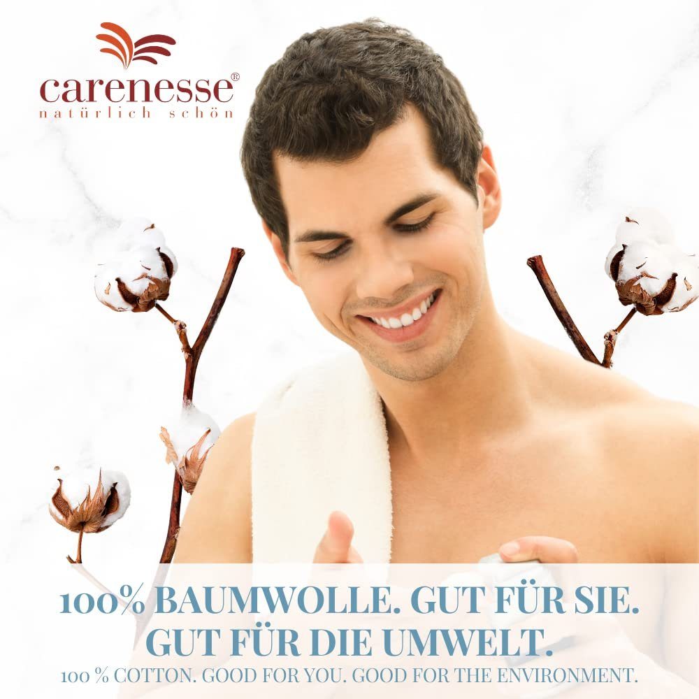 Rasiertücher x perfekte & Studioqualität Carenesse cm 6x Baumwolle, 70 grau, Towel: Passform Barber saugstarke 22 Rasiertuch hygienische Rasierset Premium