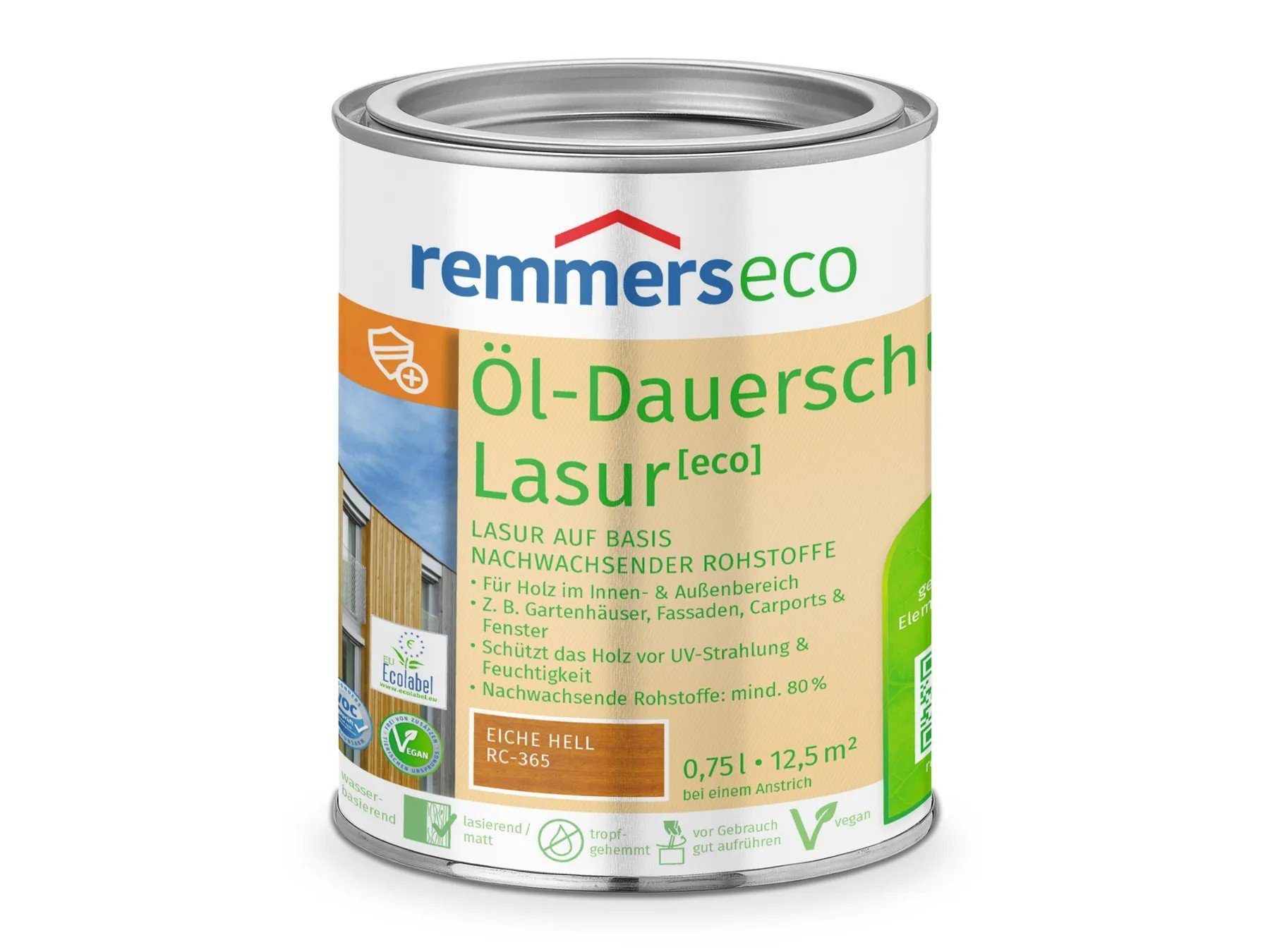 Remmers Holzschutzlasur Öl-Dauerschutz-Lasur [eco] eiche hell (RC-365)