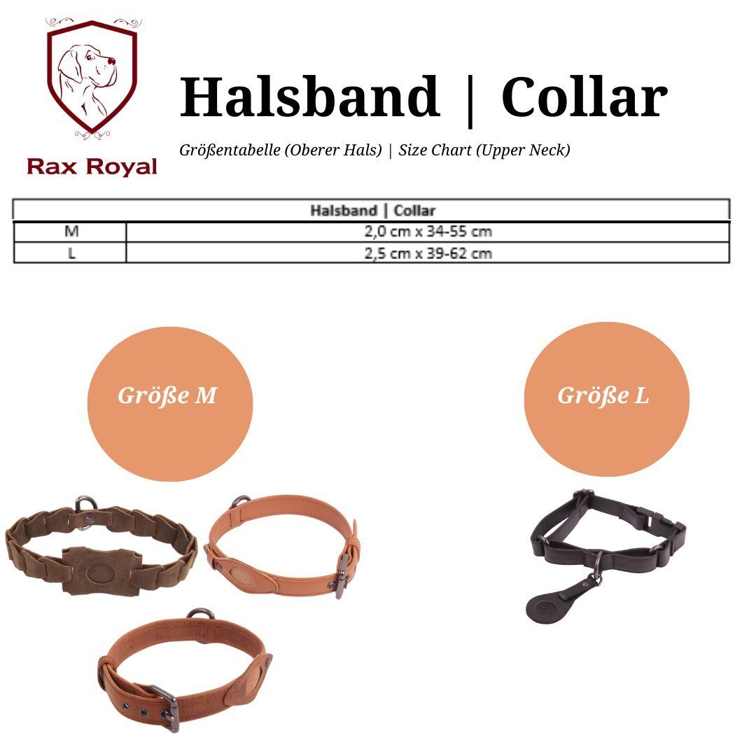 Rax Royal Hunde-Halsband Rax Royal Hundehalsband Airtag Kompatibel – GPS Tracking Halsband