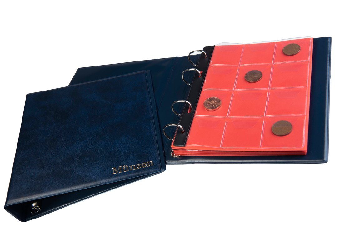 MC.Sammler Sammleretui MC.Sammler Münzalbum für 120 Stück 10 Euro Münzen, Blau