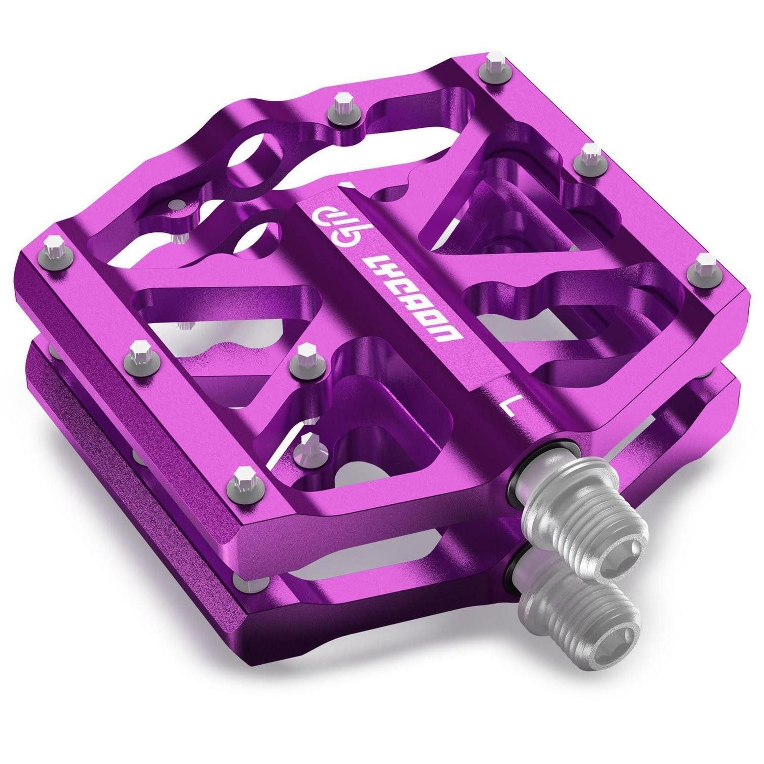 LuxusKollektion Plattformpedale Fahrradpedale Aluminium CNC Violett