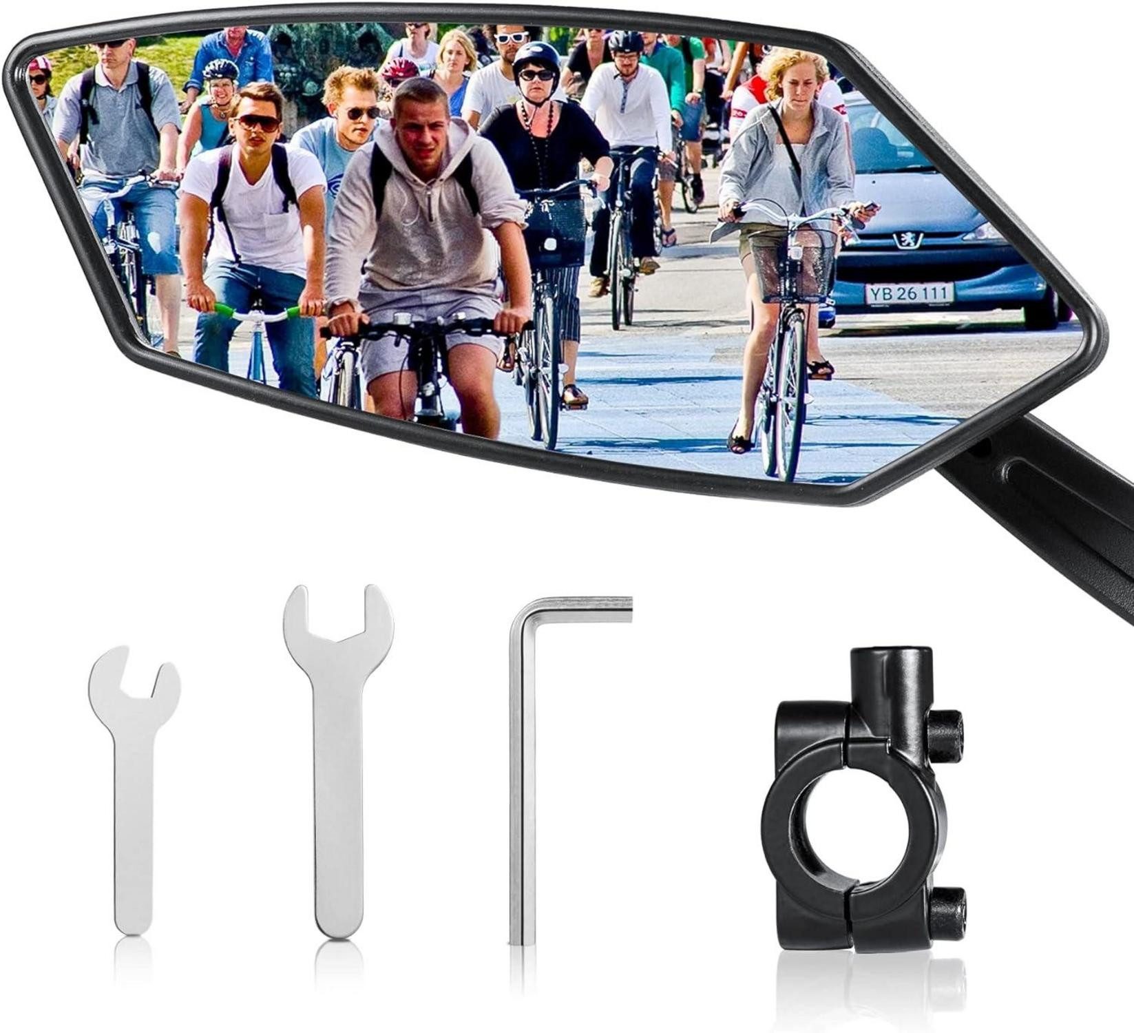 Fahrradständer Fahrradspiegel E-Bike 360° Drehbar Klappbar Lenker Rückspiegel