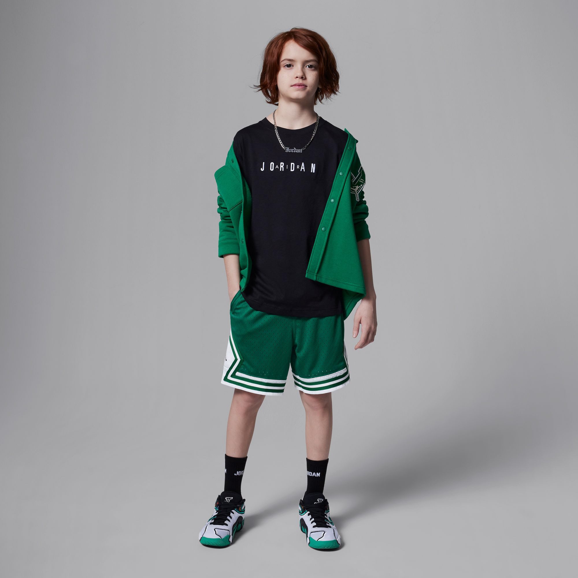 Jordan Print-Shirt JDB MJ WORDMARK EMB CREW