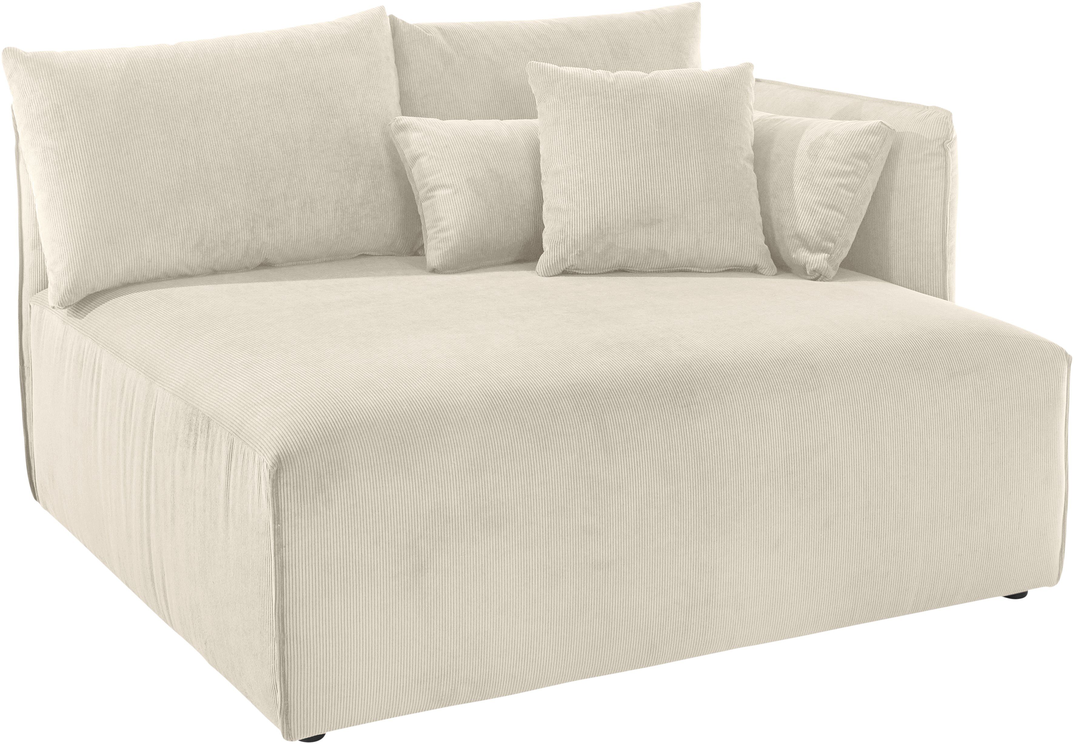 OTTO home Ottomane Nöre, kurzes Lounge-Modul - zum Zusammenstellen, Breite 138 cm, Tiefe 128 cm