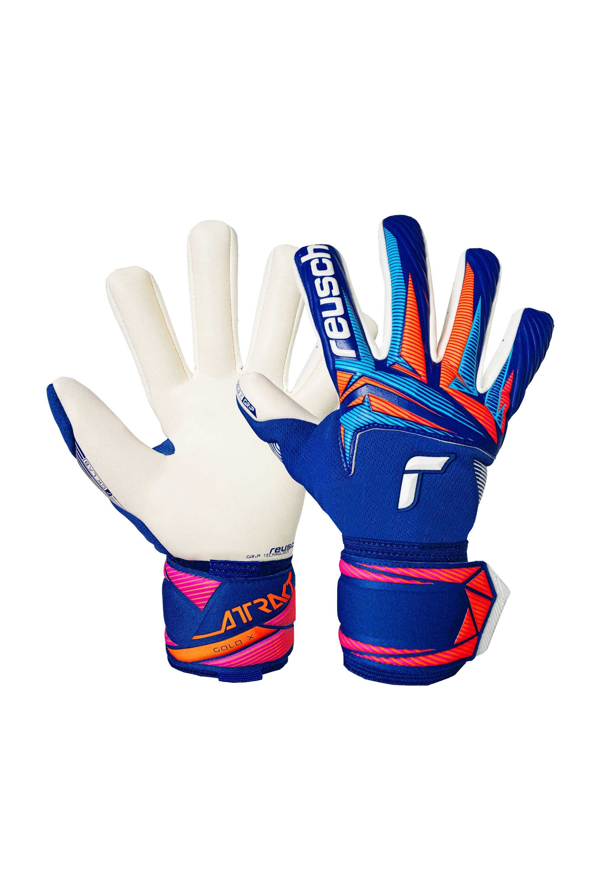 Reusch Torwarthandschuhe Attrakt Gold X NC mit atmungsaktiven Mesh-Einsätzen