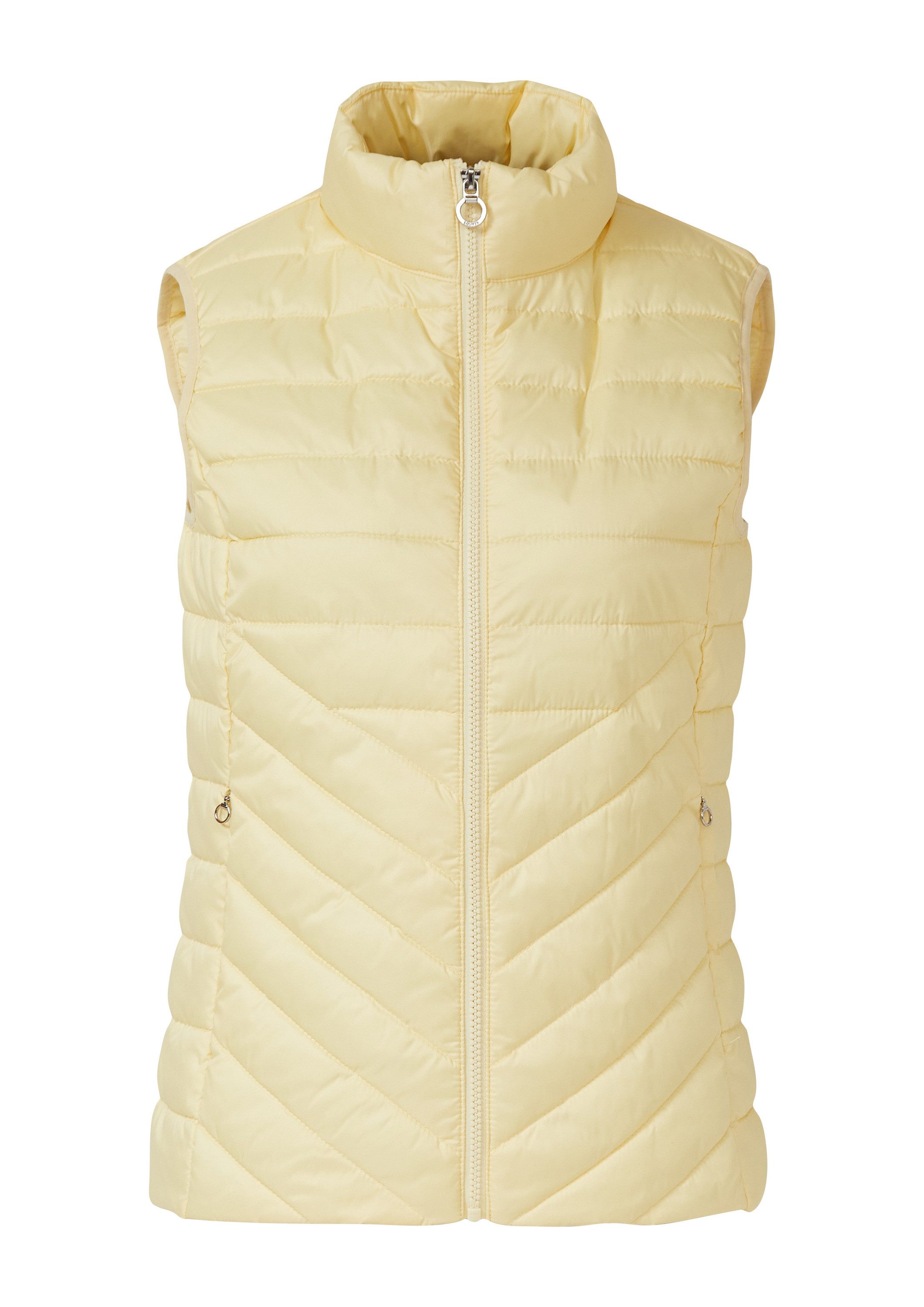 s.Oliver Outdoorjacke Outdoor-Weste Leichte Steppweste mit Stehkragen und Packfunktion