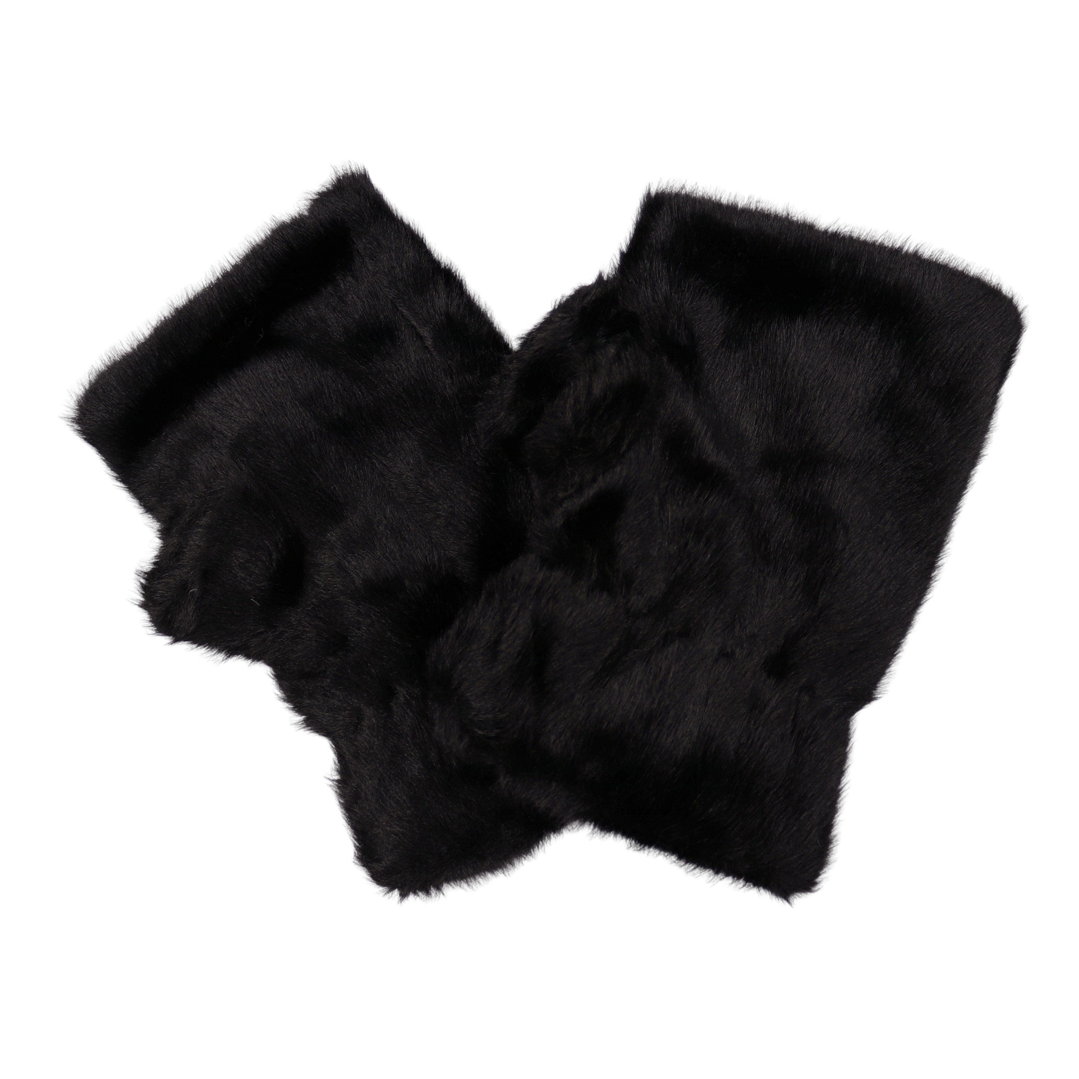 MIRROSI Thermohandschuhe Damen Fingerlosen Handschuhe aus Kunstfell, Unifarbe (Einheitsgröße für Erwachsene) Kuschelig Warm, viele tolle Farben auswählbar