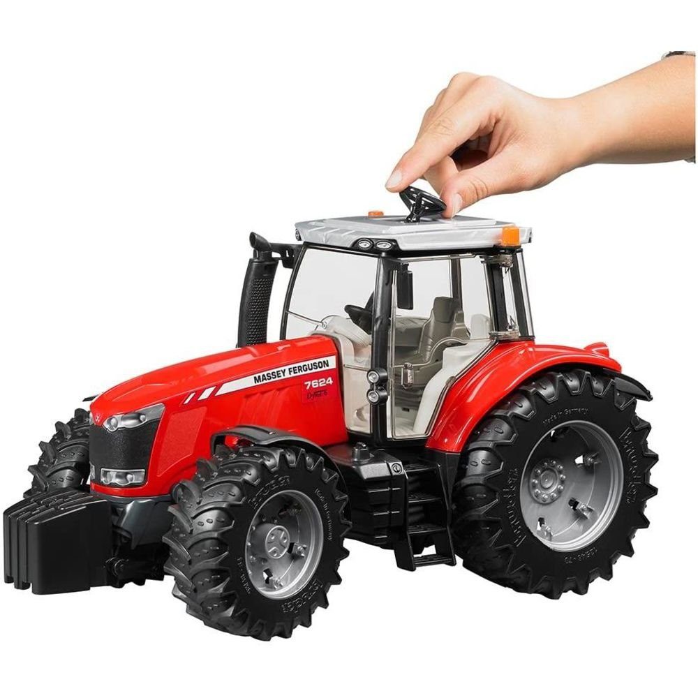 ab Traktor 1:16, Rot, Massey 3 Ferguson 03046 Spielzeug-Traktor Kinder - für Bruder® Jahren Maßstab 7624,