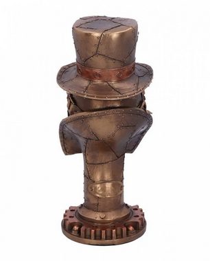 Horror-Shop Dekofigur Bronzefarbene Steampunk Pestdoktor Figur als Büste