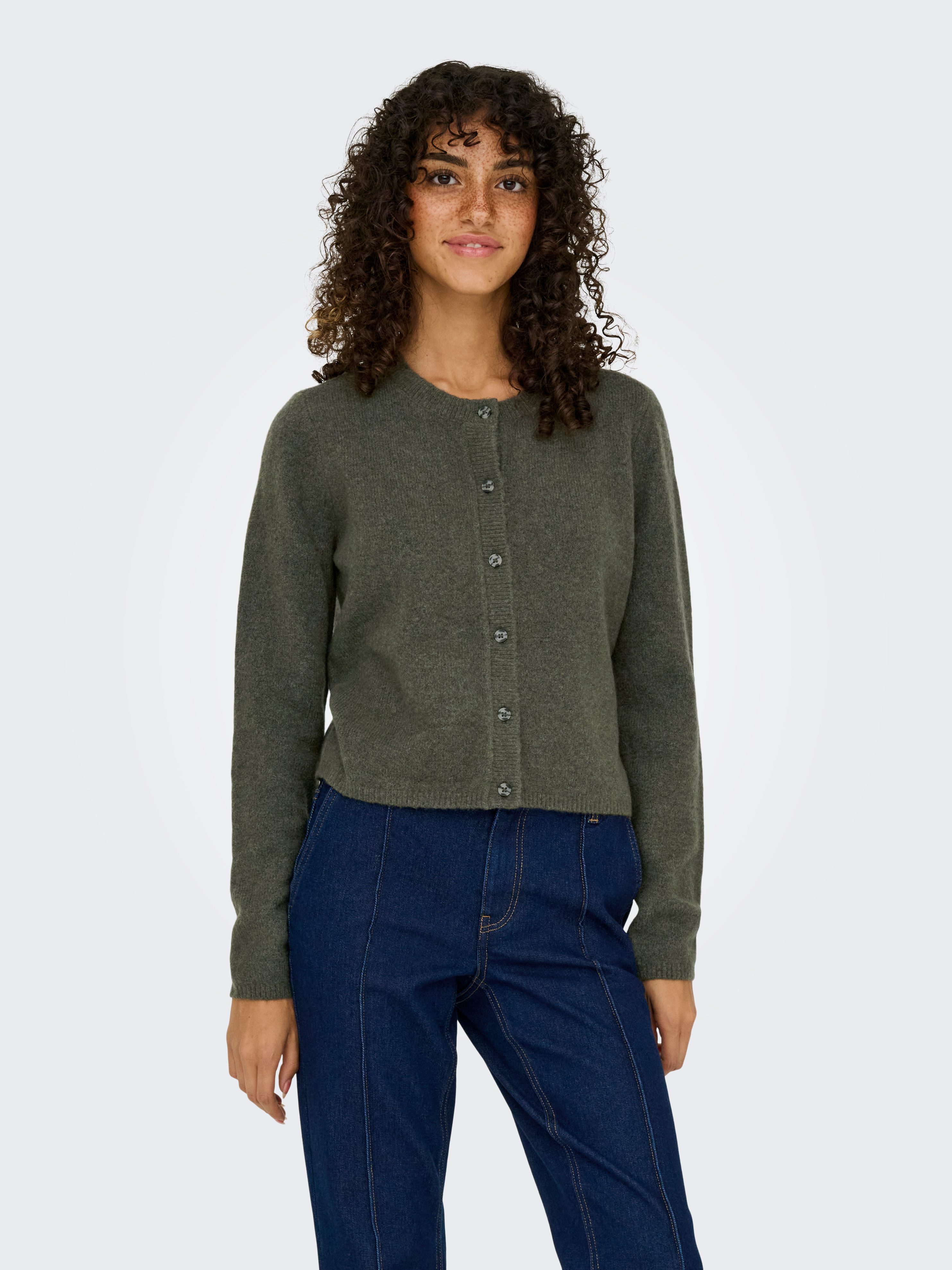 JDY Strickjacke JDYCHLOE LIFE L/S CARDIGAN KNT NOOS Materialmix