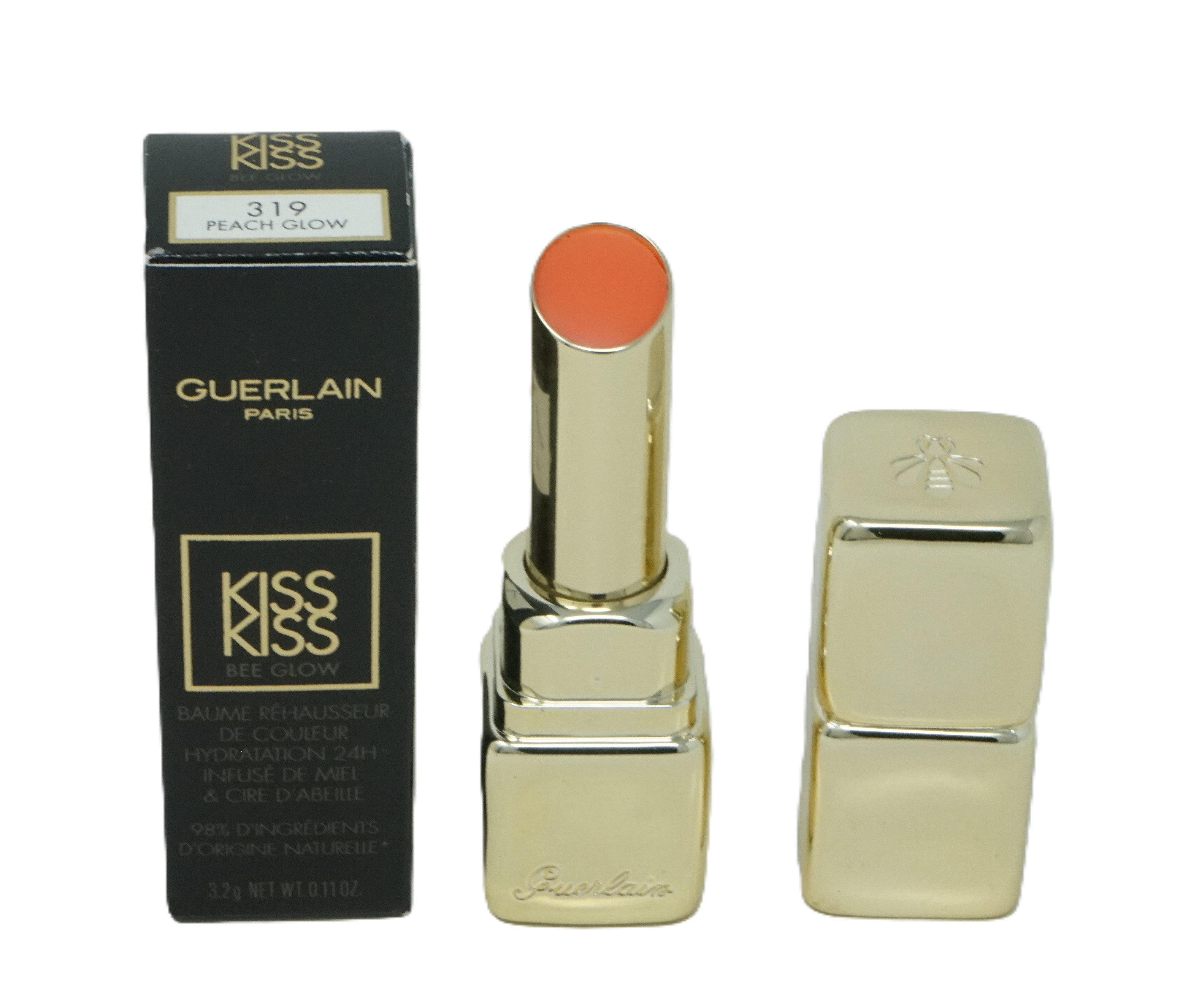 GUERLAIN Lippenstift Guerlain Kiss Kiss Shine Bloom Lippenstift 319 Peach Glow 3,2g
