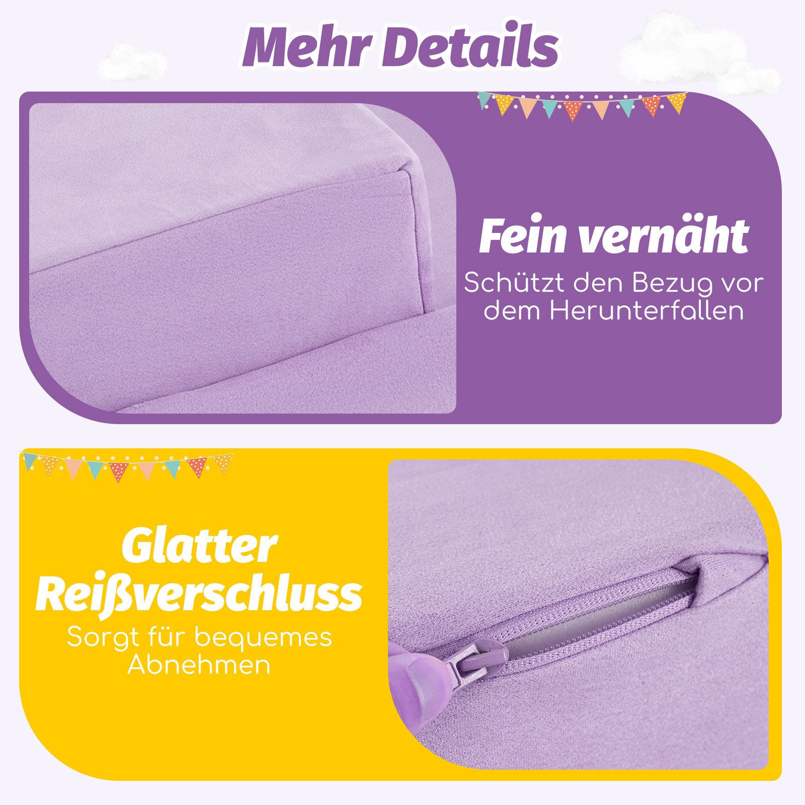 COSTWAY Spielbausteine, 5 TLG. Schaumstoffbausteine für Kinder, Baby