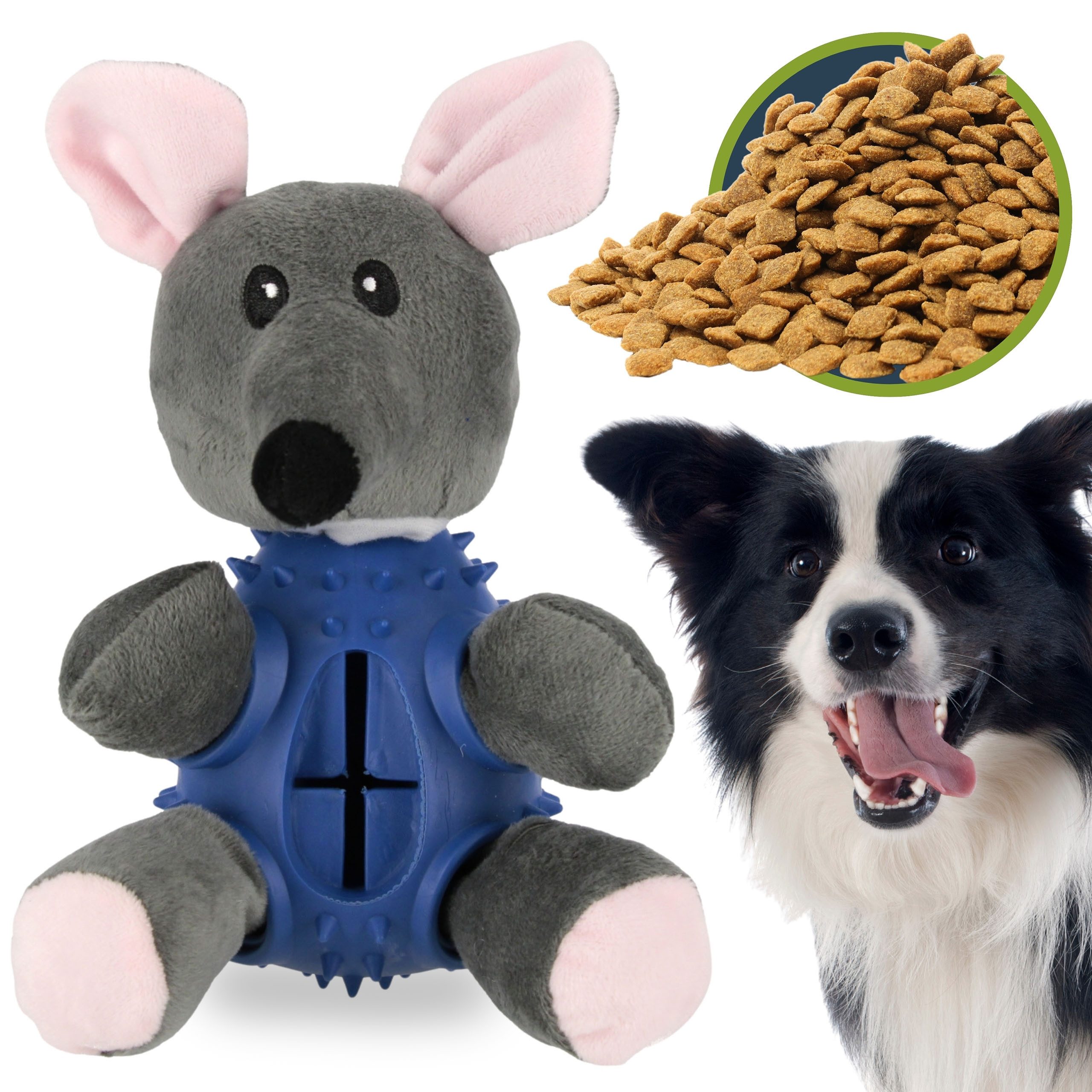 Mihachi Quietschendes Hundespielzeug – Plüschente Für Mittelgroße & Große Hunde, Knisternd