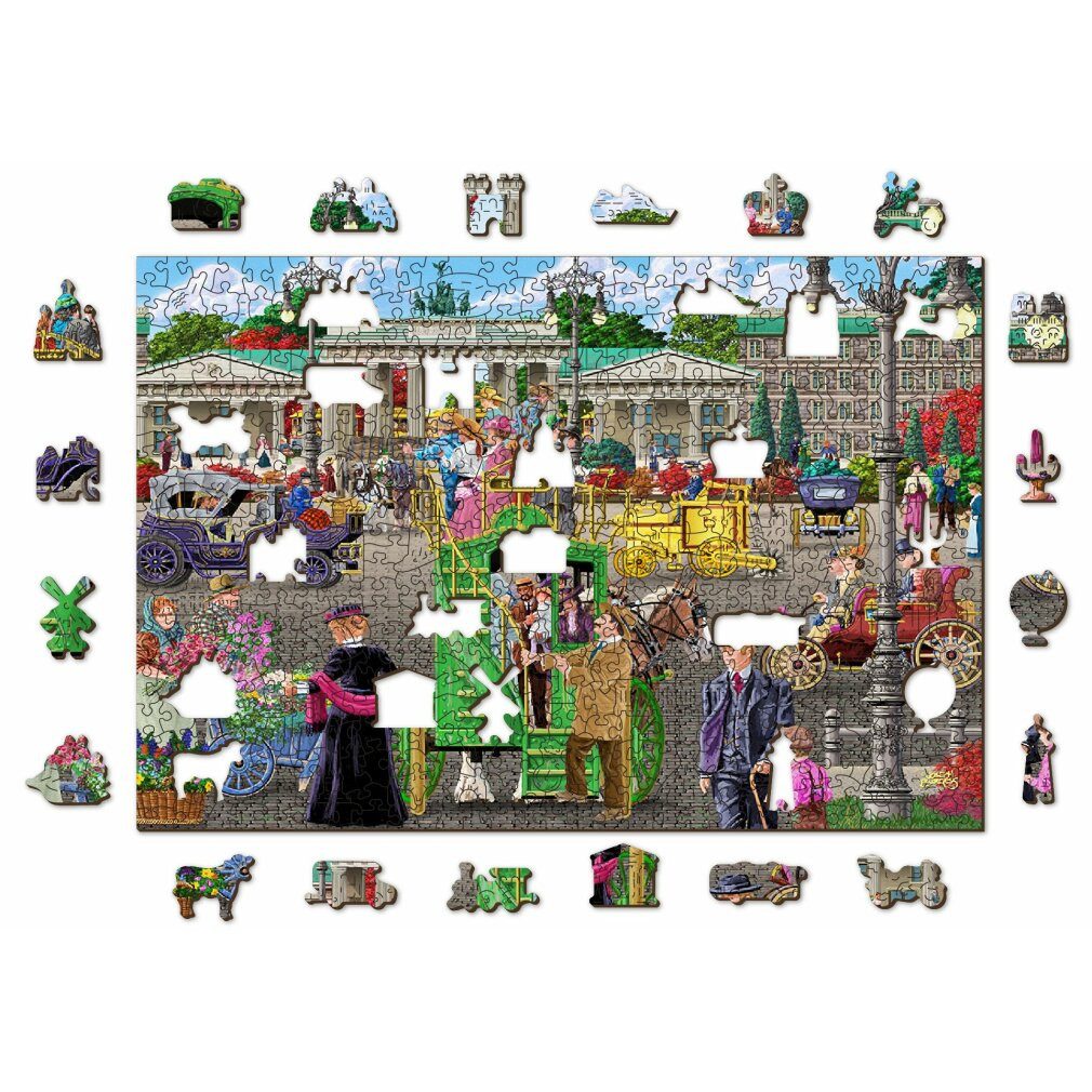Wooden City Puzzle Holzpuzzle Pariser Platz in Berlin 2in1, 505 Teile ECO, Puzzleteile