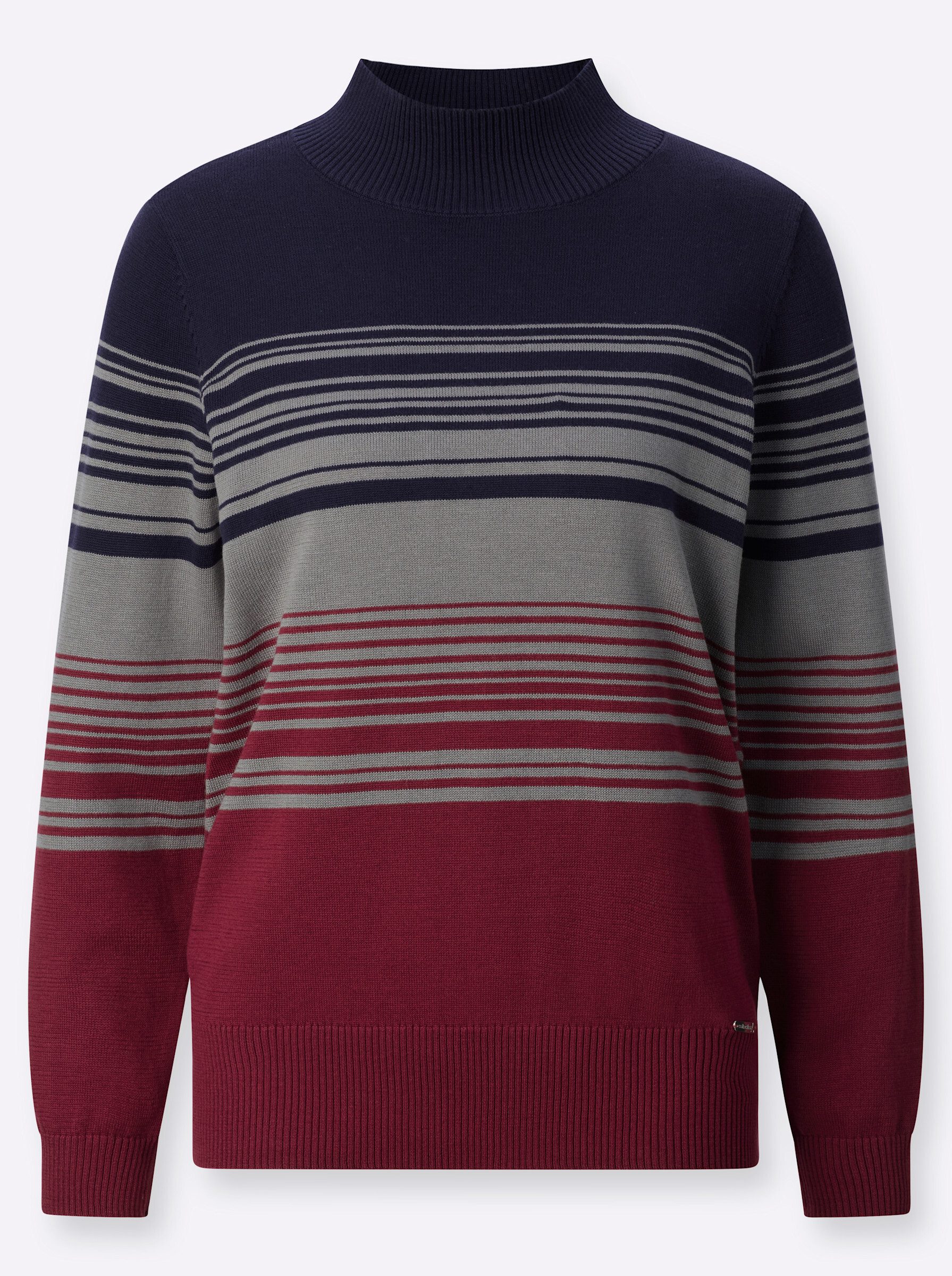 Witt Strickpullover Stehkragen-Pullover Langarm Jersey