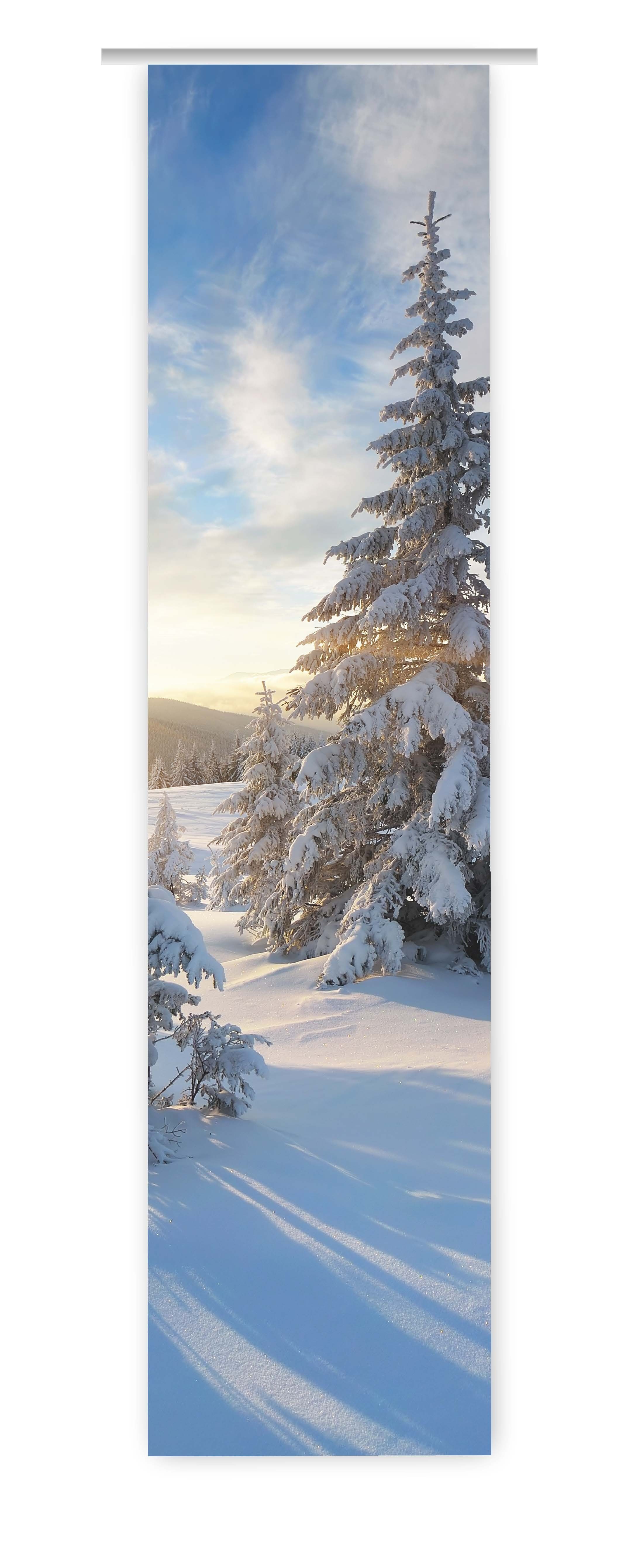 gardinen-for-life Schiebegardine Mein Traumwinter 1 - Flächenvorhang, blick günstig online kaufen