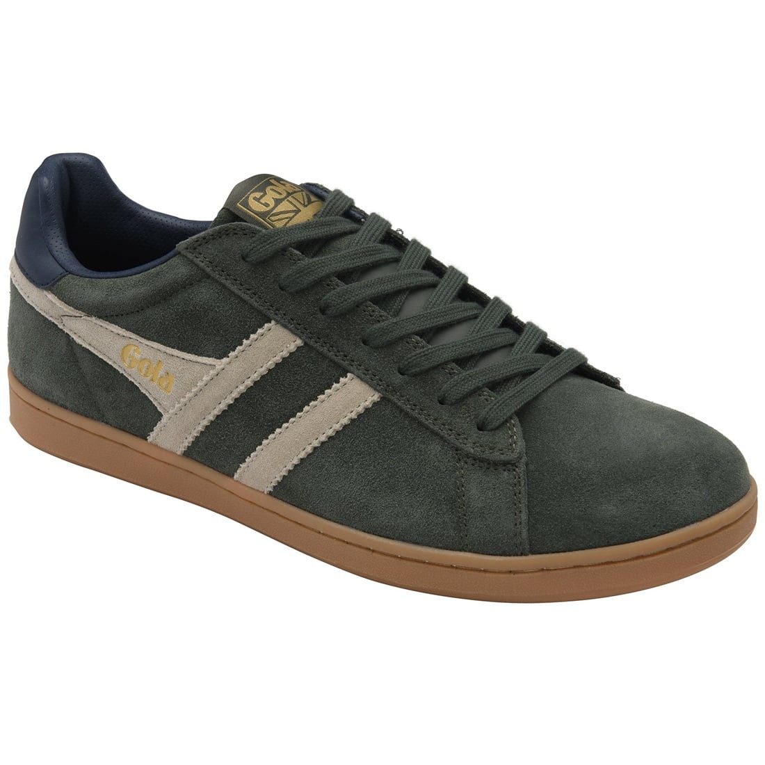 Gola Equipe II Suede-Leder 2026 khakigrün/grau/navy Herren Sneaker