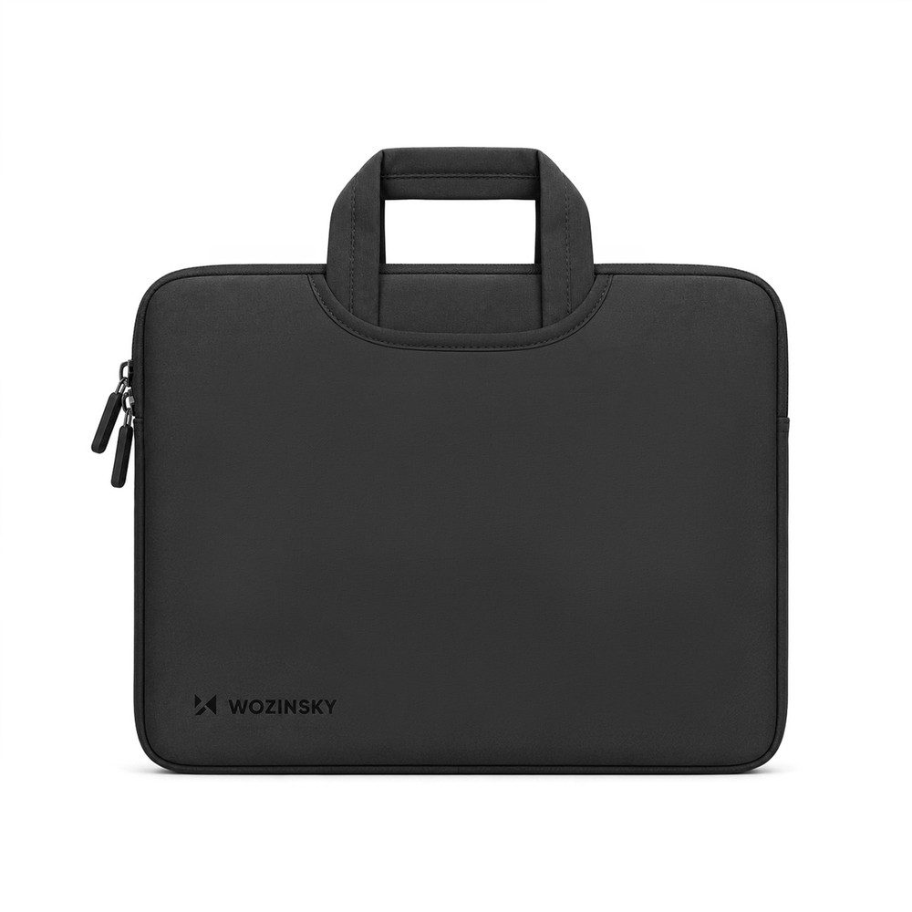Wozinsky Laptoptasche Notebooktasche Schutzhülle Tragetasche (Spar-Set, 1-tlg., 37 x 27 x 2 cm leicht), Neopren, einziehbarer Griff, 2 Außentaschen