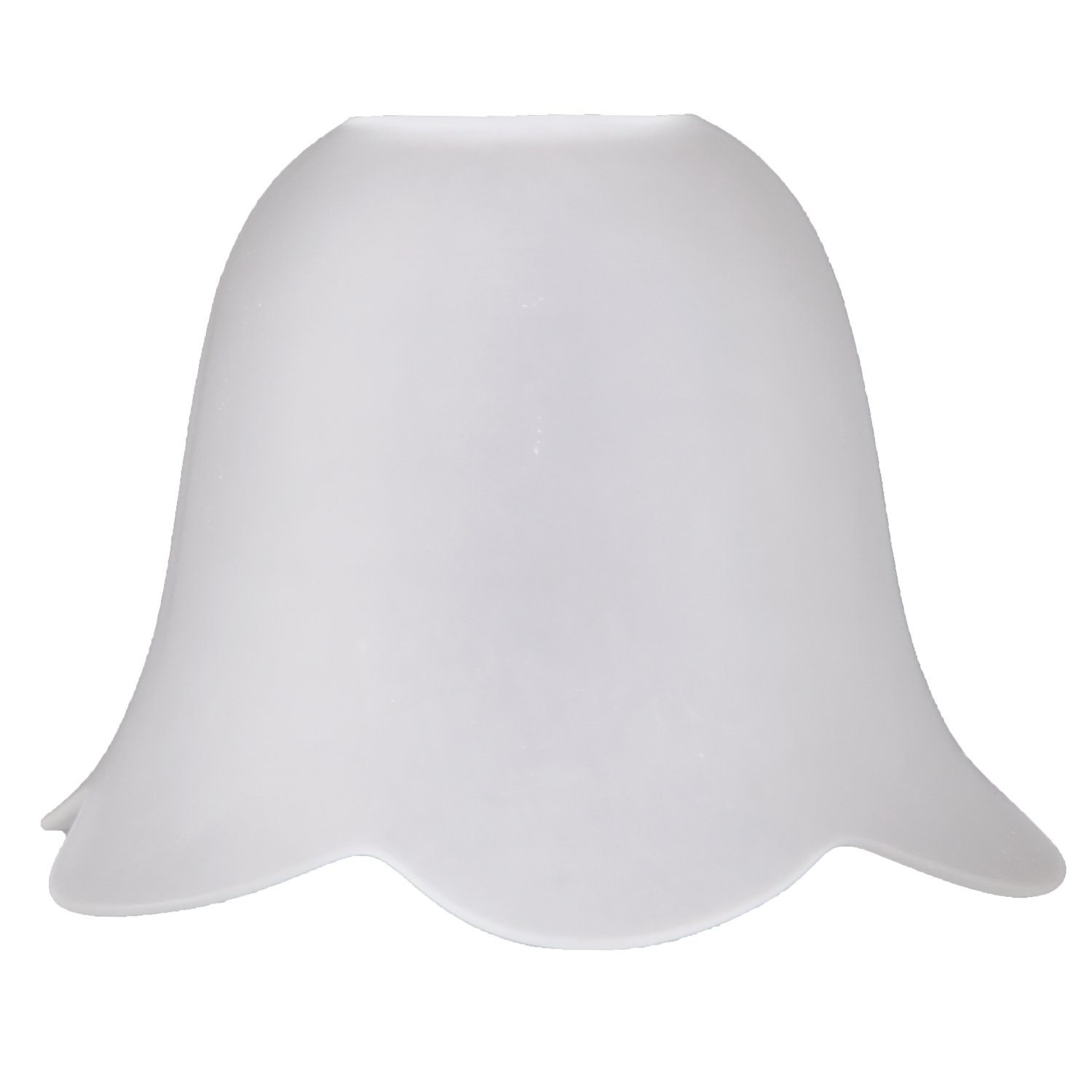 Home4Living Lampenschirm Lampenglas Ersatzglas Glasschirm Blütenform satini günstig online kaufen