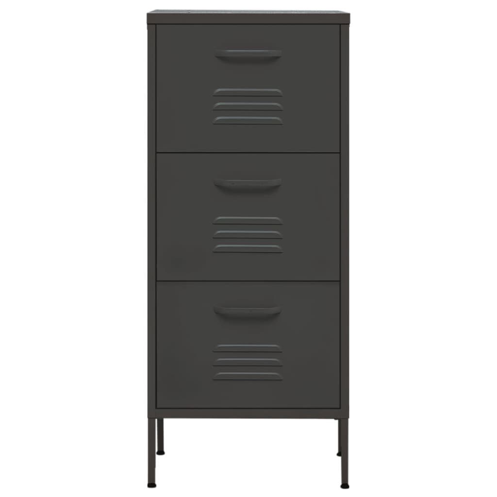 vidaXL Aktenschrank Lagerschrank Anthrazit 42,5x35x101,5 cm Stahl (1-St)