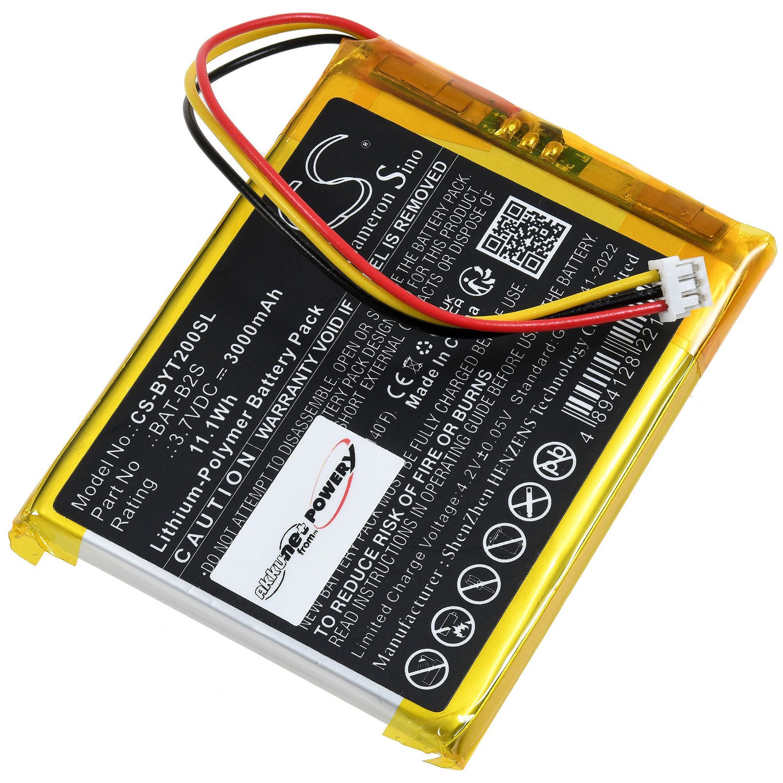 Powery Akku für Deatti BM101-M Akku 3000 mAh (3.7 V)