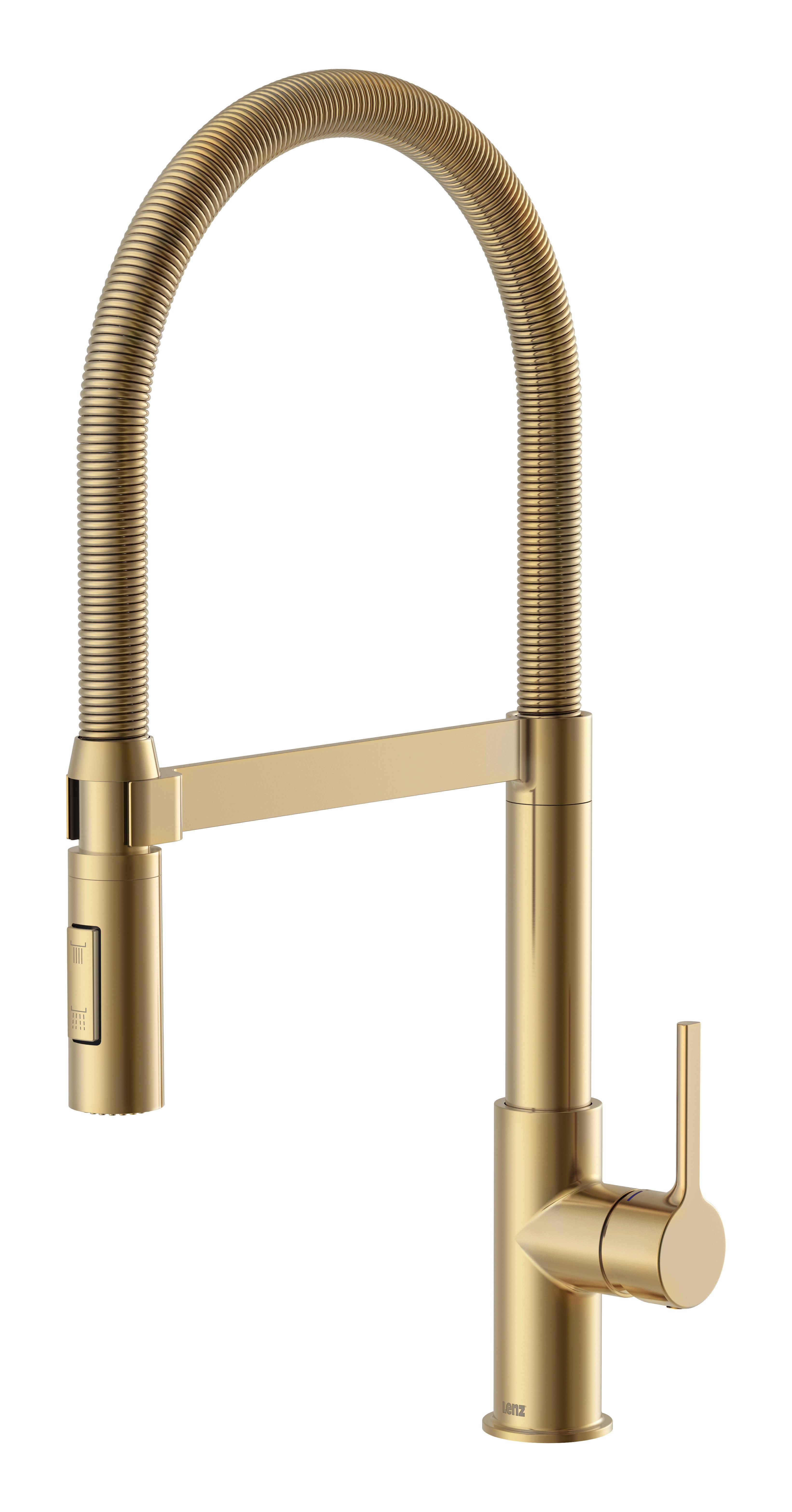 Lenz Küchenarmatur ALUNA mit Pendelbrause 2 Strahlarten, schwenkbar, flexible Brause Flexible Pendelbrause mit 2 Strahlarten