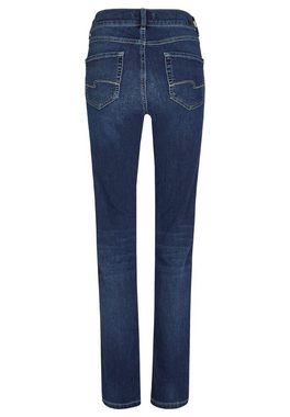 ANGELS Straight-Jeans Jeans Cici mit Sweat Denim in Jerseyoptik mit Label-Applikationen