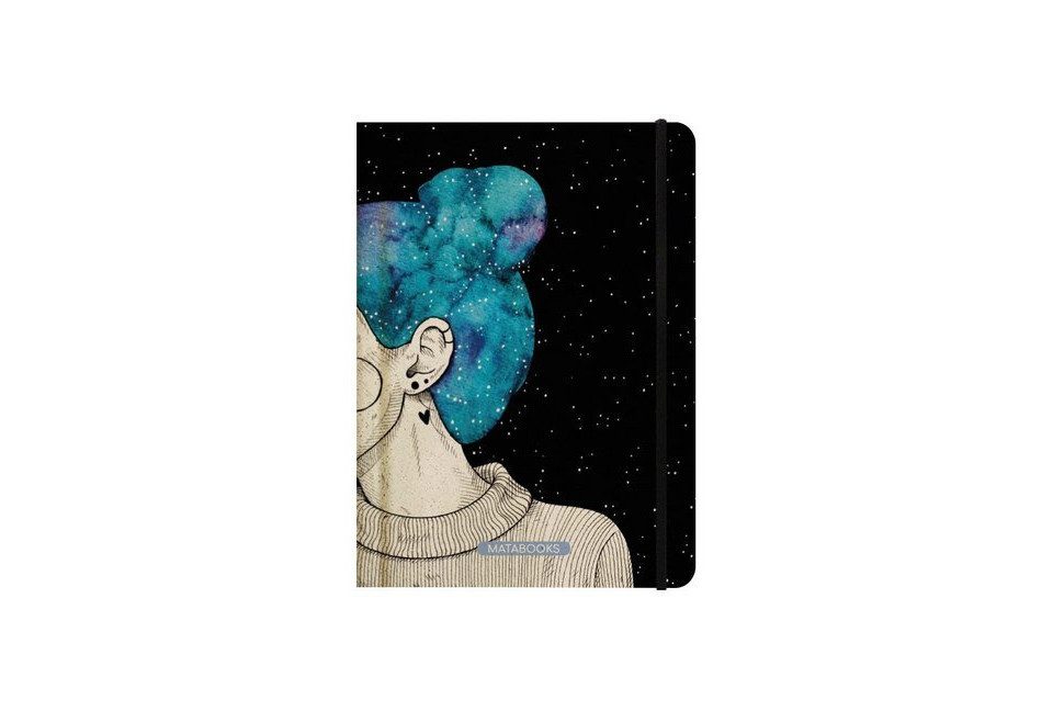 matabooks Notizbuch Nari Notizbuch \"Blue Starry Sky\" (liniert, farbig)