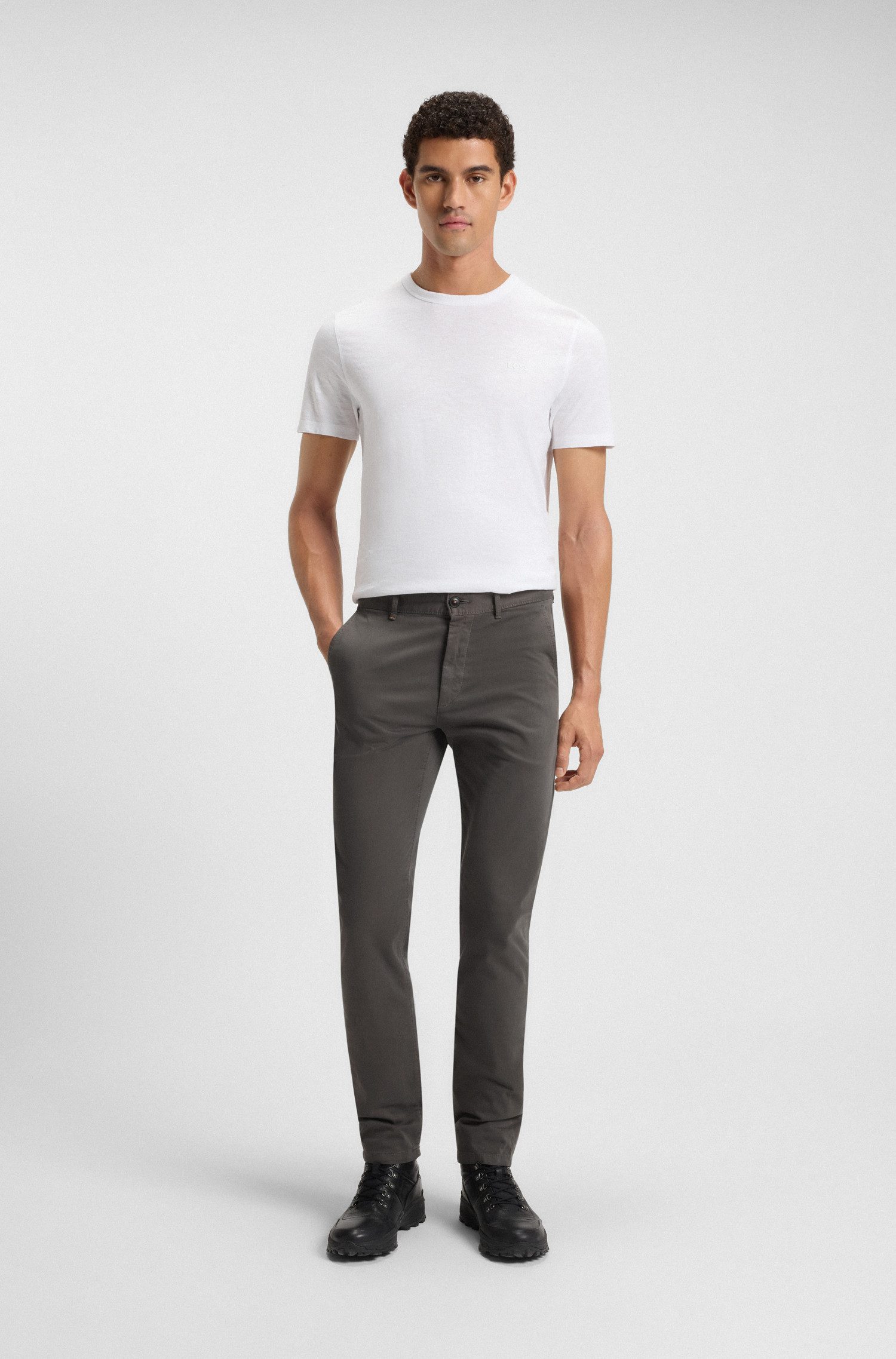 BOSS ORANGE Chinohose slim mit Gesäßtaschen