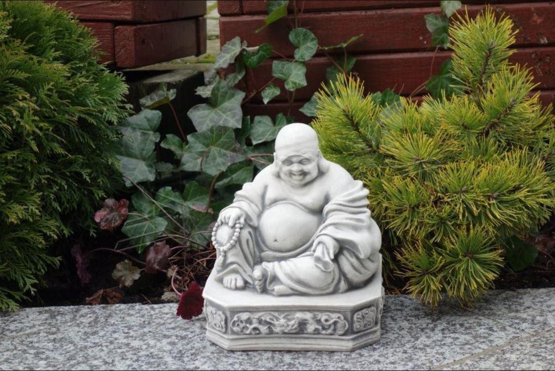 JVmoebel Buddhafigur Steinskulptur Buddha für Garten und Wohnbereich, Made in Europa