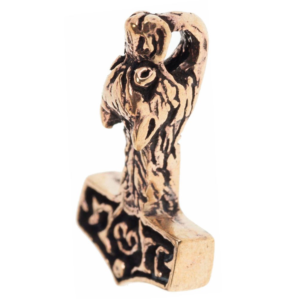 Kettenanhänger Wolfshammer Bronze Anhänger Schmuck 23x13mm