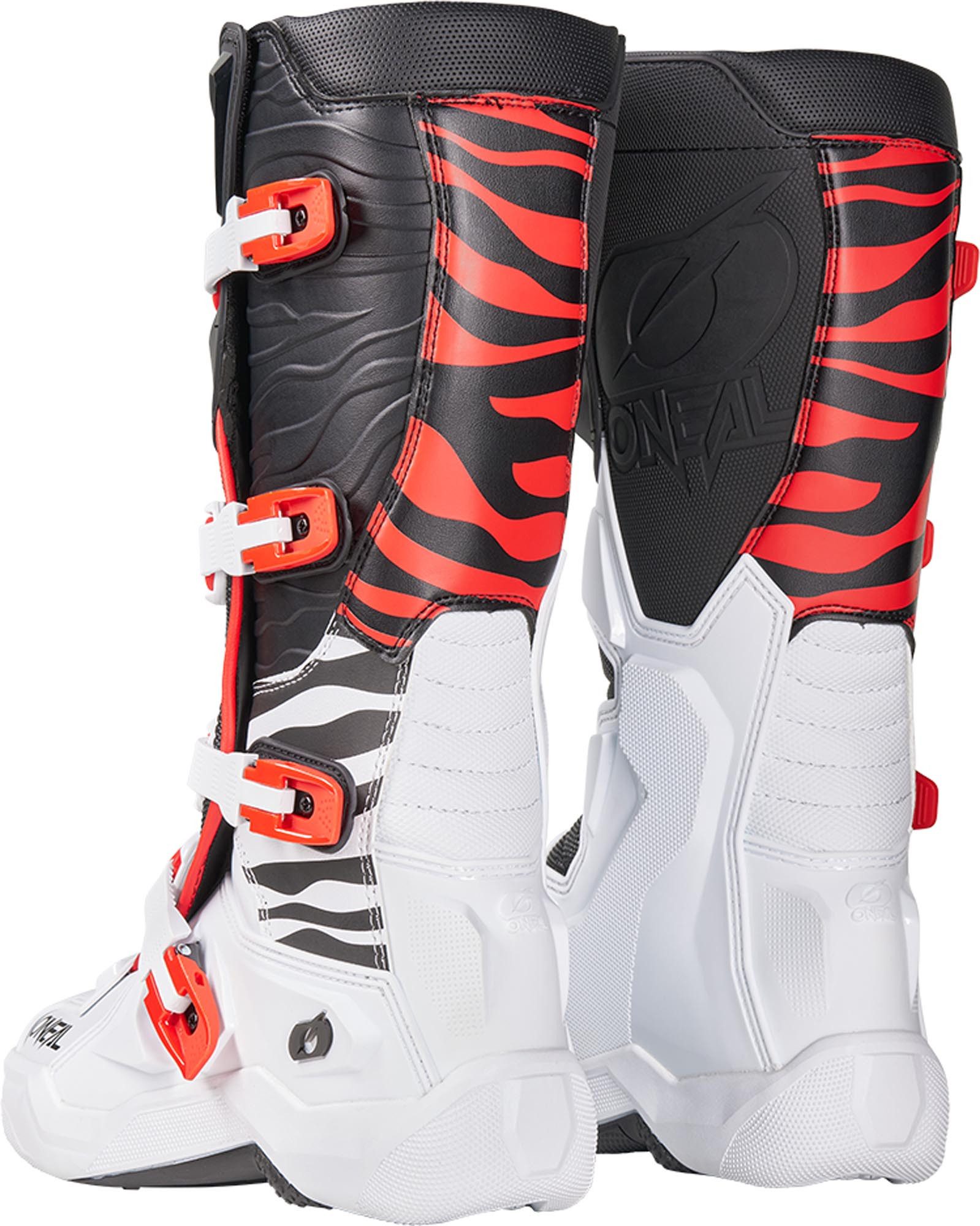 O’NEAL 3SRS Zebra Motocross Stiefel Motorradstiefel Atmungsaktiv