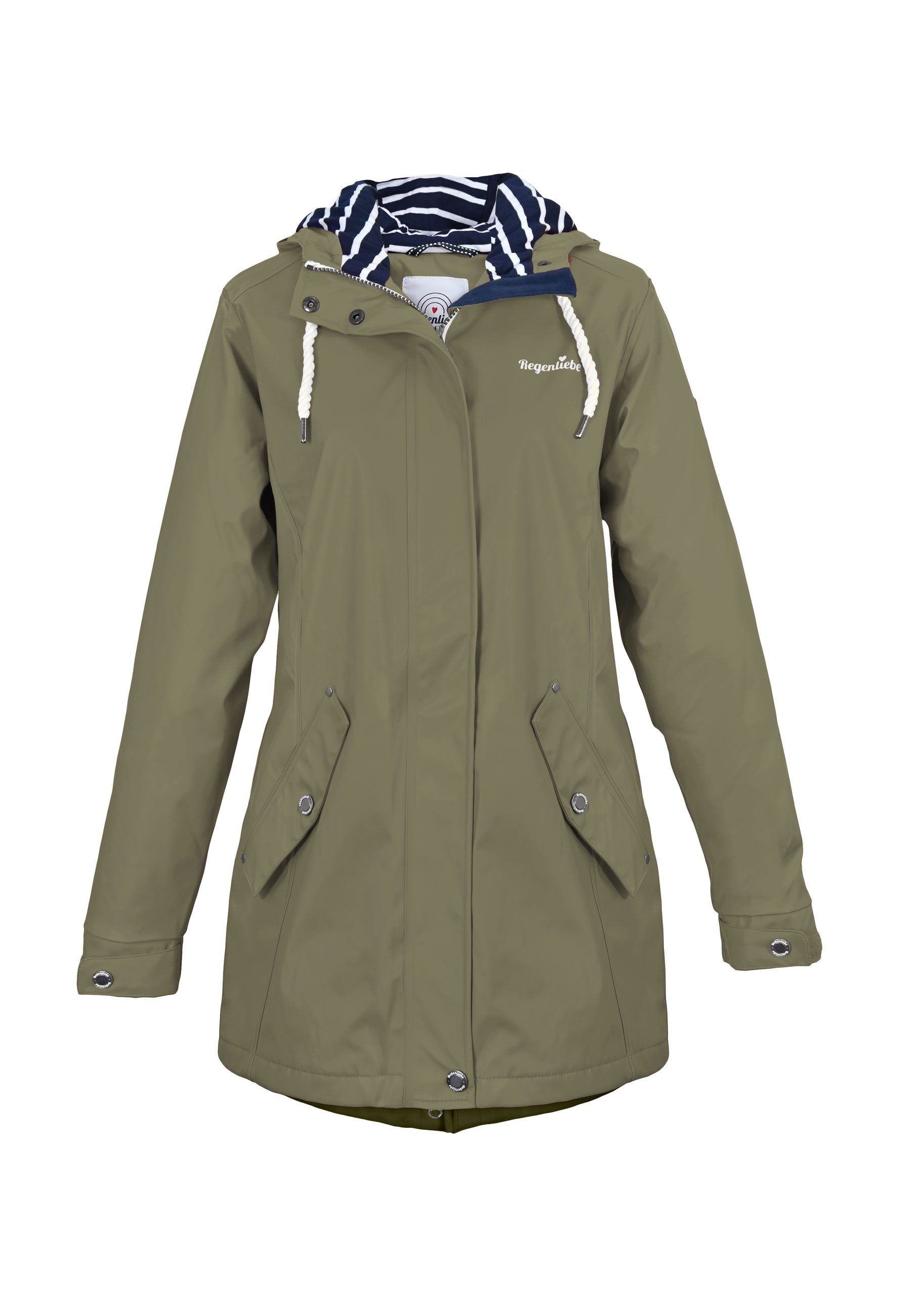 Regenliebe Regenjacke Friesennerz taillierter Regenmantel mit verstellbaren günstig online kaufen