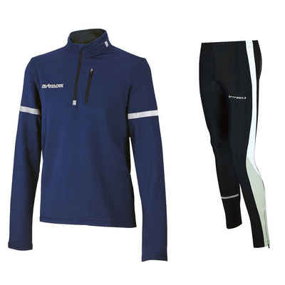 Airtracks Lauftights Herren Thermo Laufset Pro: Thermo Laufshirt Langarm + Laufhose Lang (Laufset, 2-tlg) Laufbekleidung mit ausgezeichneter thermischer, Isolierkraft bei kaltem Wetter Herbst - Winter » S M L Xl XXL XXXL «