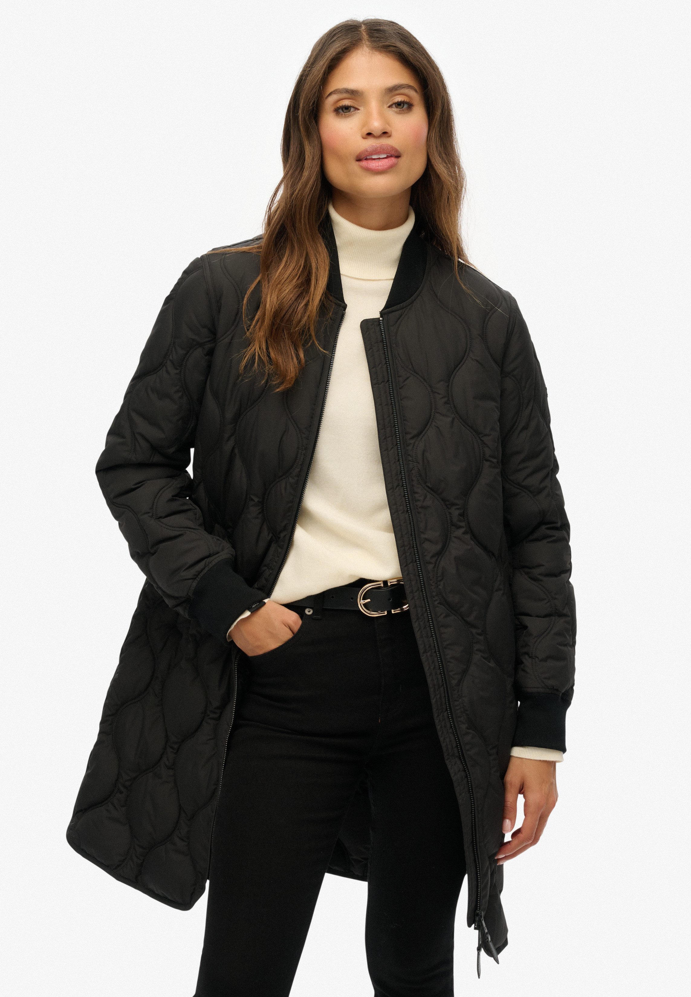 Superdry Steppjacke LONG QUILTED LINER JACKET günstig online kaufen