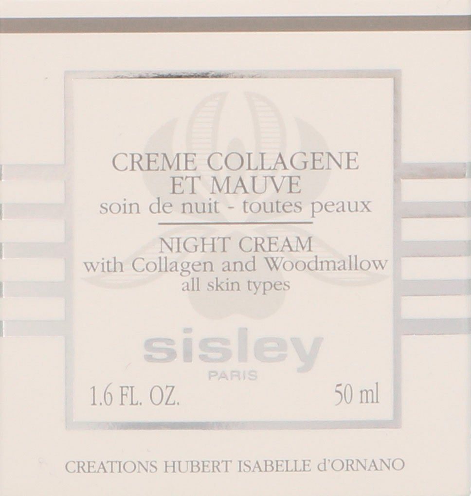 sisley Gesichtspflege Night Cream With Collagen And Woodmallow, Korrigiert Zeichen der Hautalterung, straffende Nachtpflege.