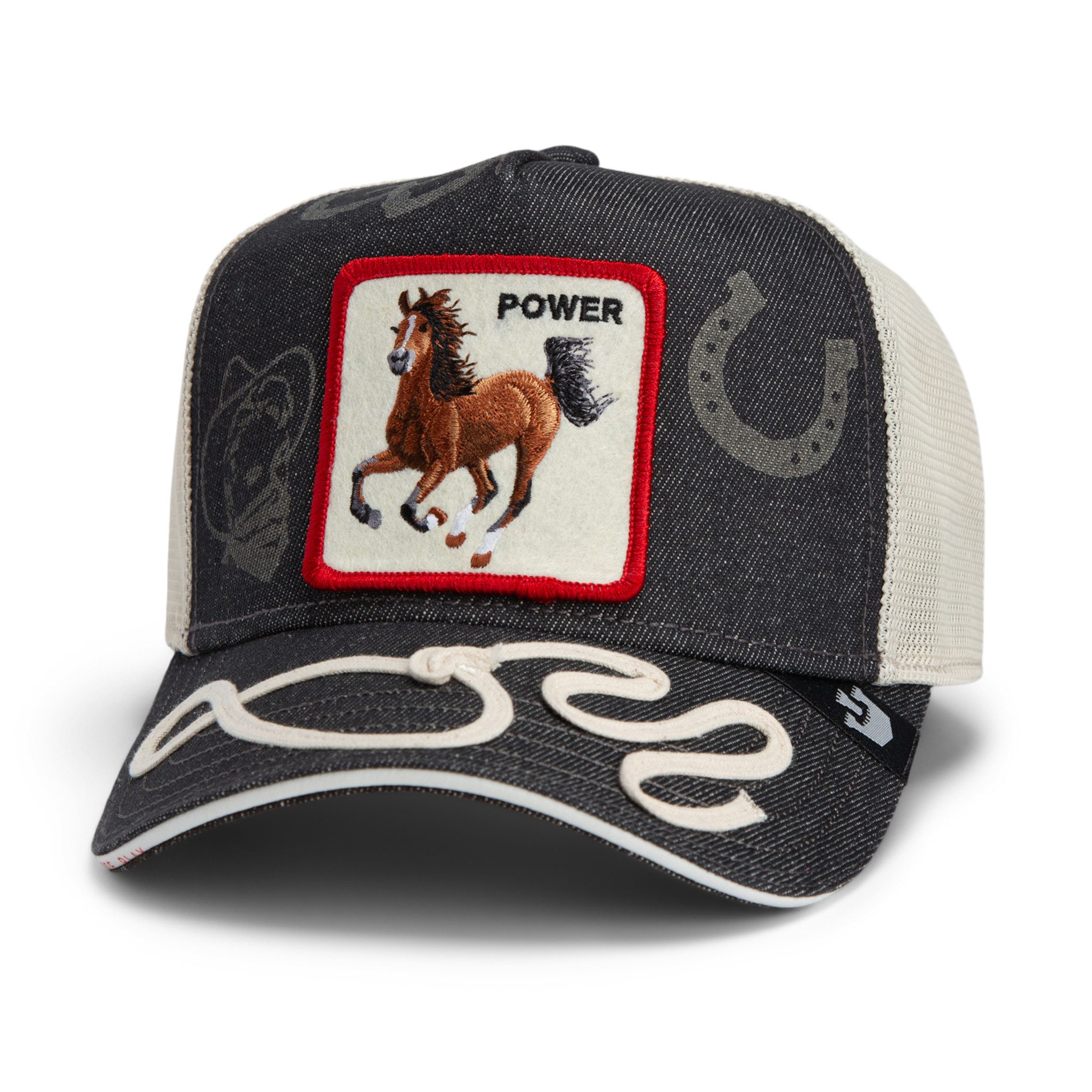GOORIN Bros. Trucker Cap Goorin Bros. OG Trucker Cap Horse Play Full Throttle Navy (Basecap, Basecap, Meshcap, Trucker Kappe) Lasso auf dem Schirm